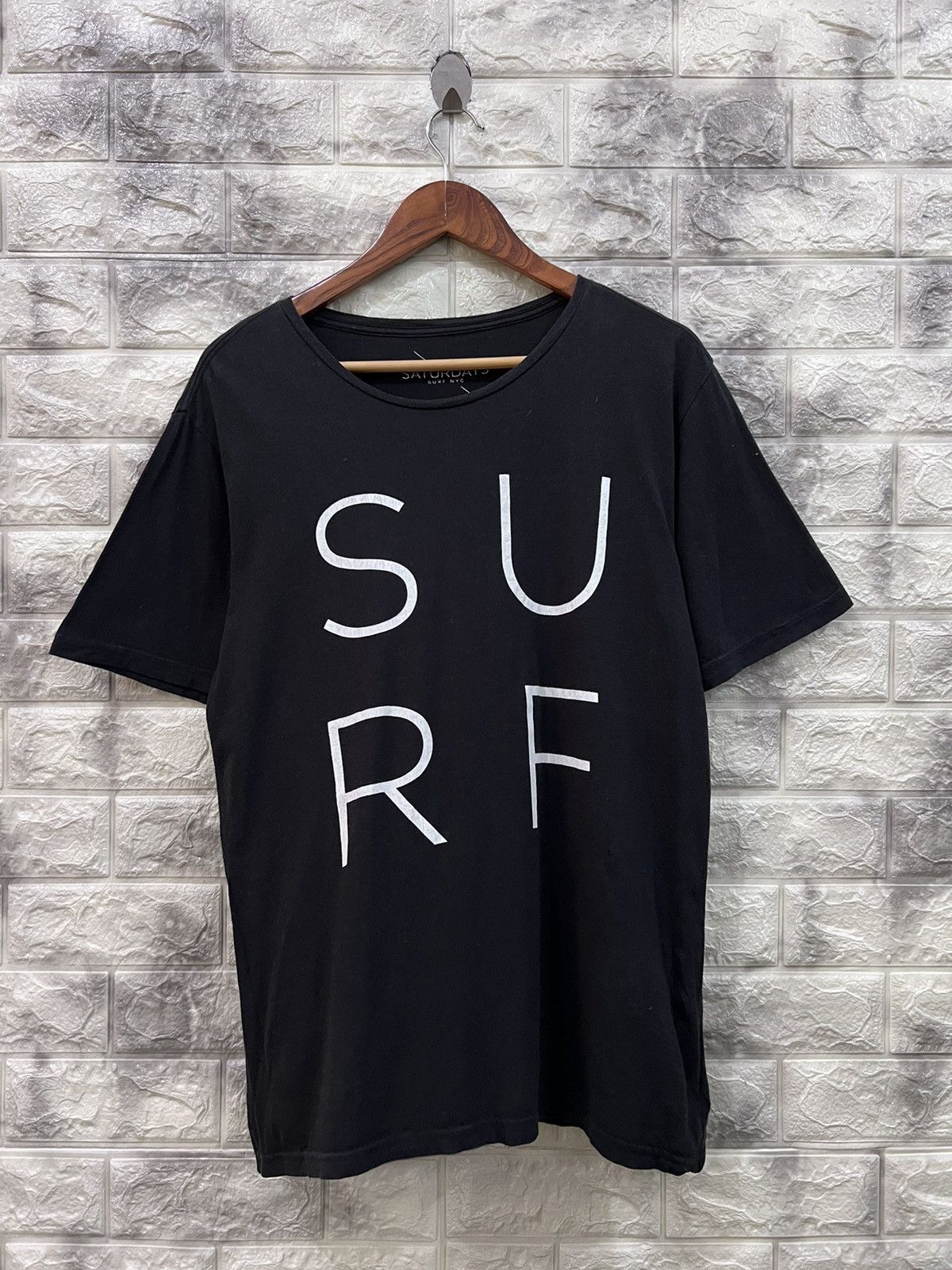 image of Saturdays Surf NYC x Sun Surf Saturday Surf Nyc T-Shirt in Black, Men's (Size Medium)
