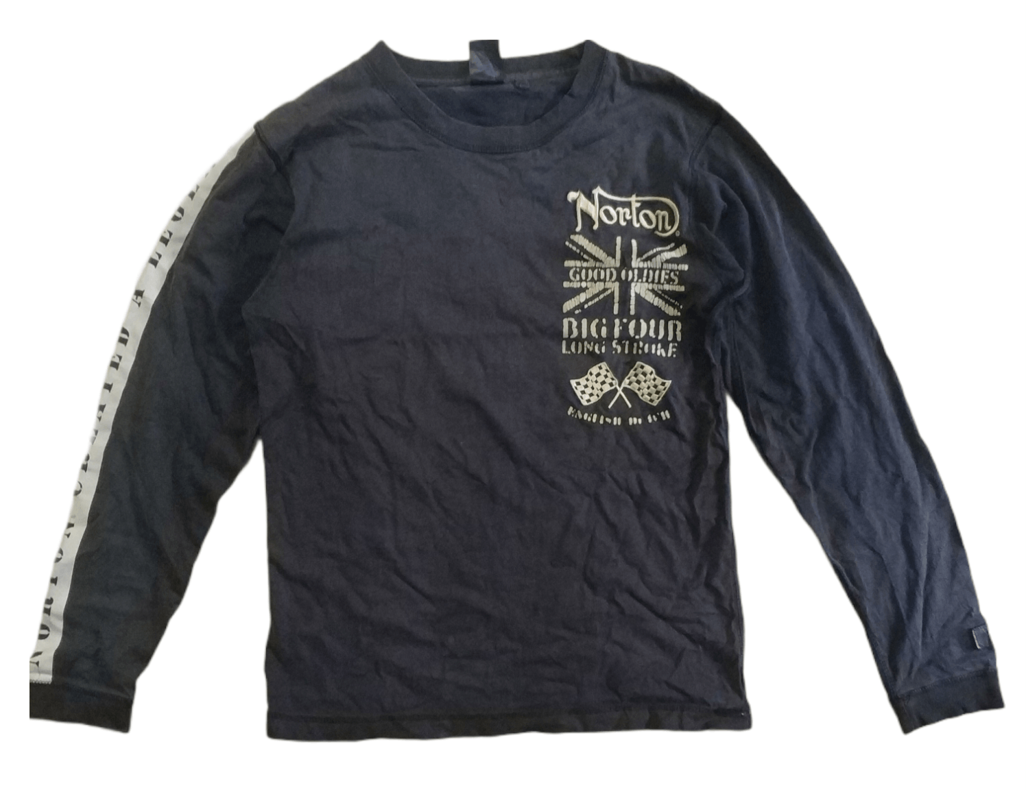 Norton 🔥Distressed Norton Created A Legend Long Sleeves Size US S / EU 44-46 / 1 - 2 Thumbnail