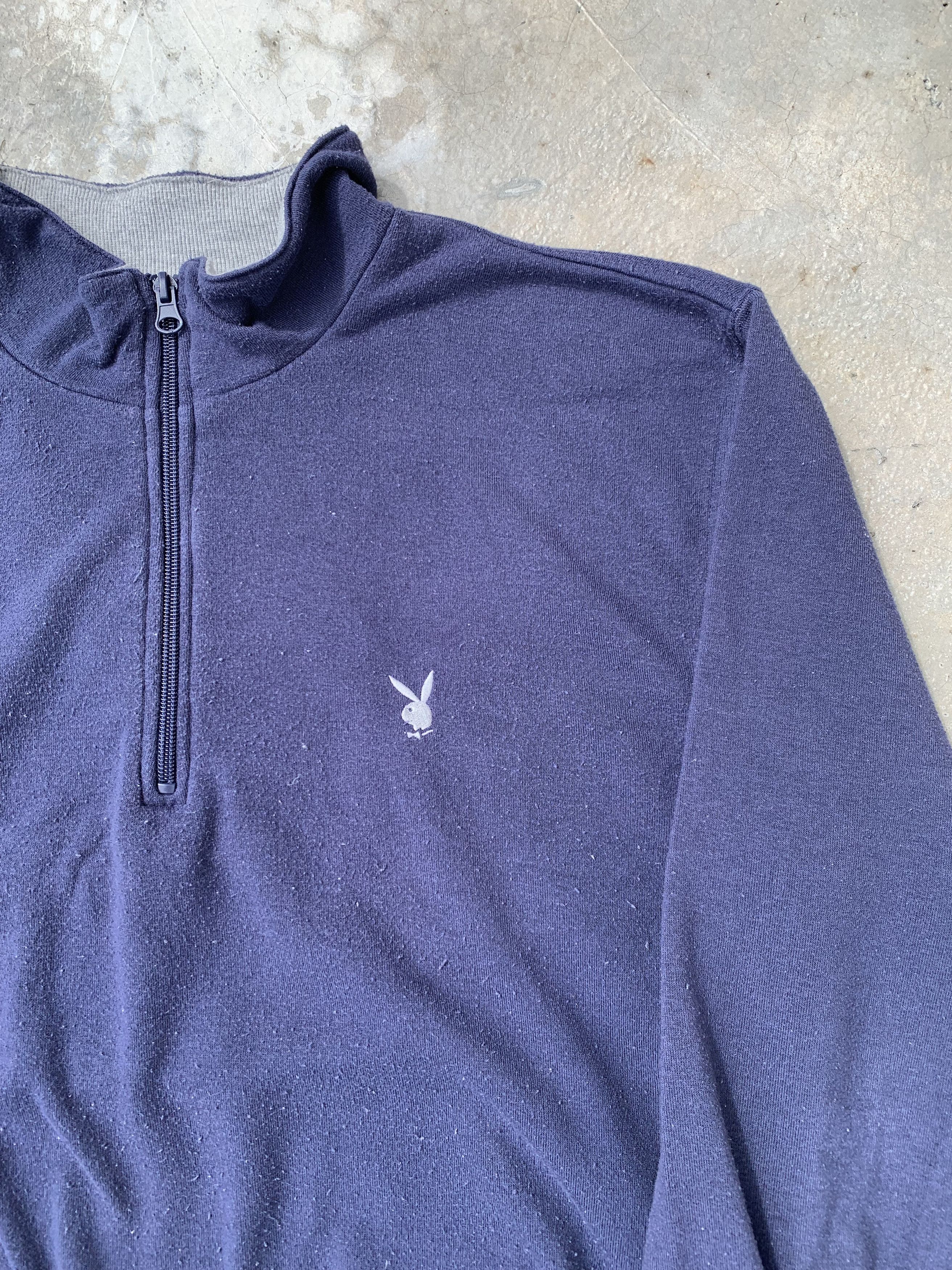 Playboy Vintage Playboy Small Logo Halfzip Sweatshirt Size US L / EU 52-54 / 3 - 3 Thumbnail