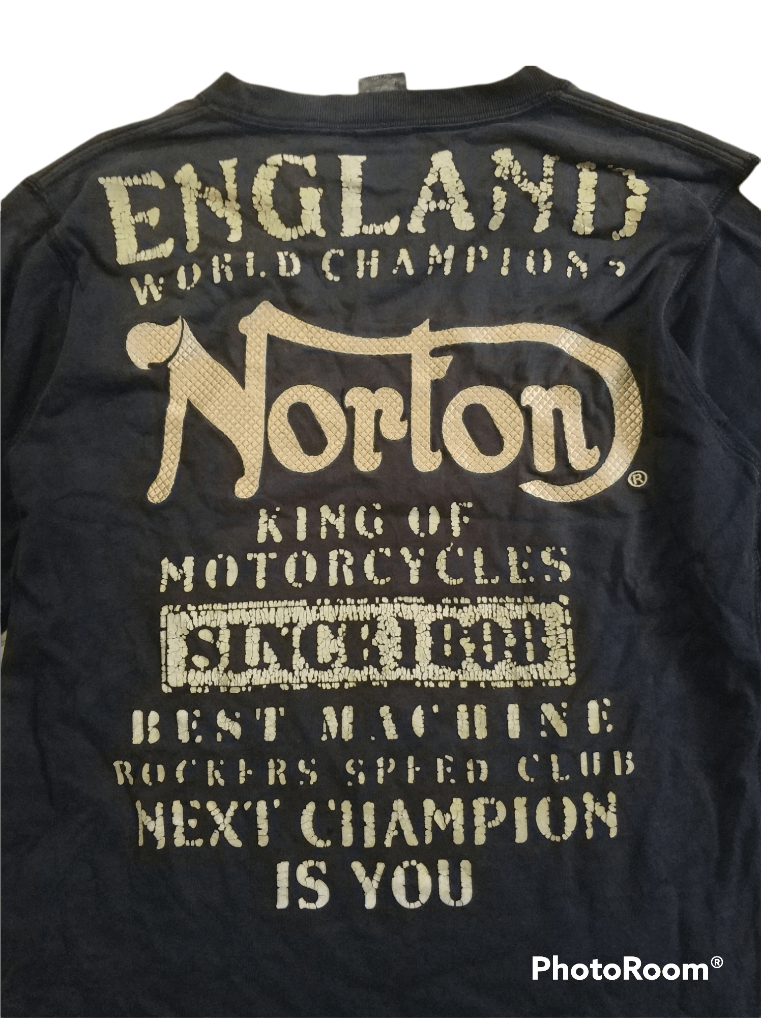 Norton 🔥Distressed Norton Created A Legend Long Sleeves Size US S / EU 44-46 / 1 - 5 Thumbnail