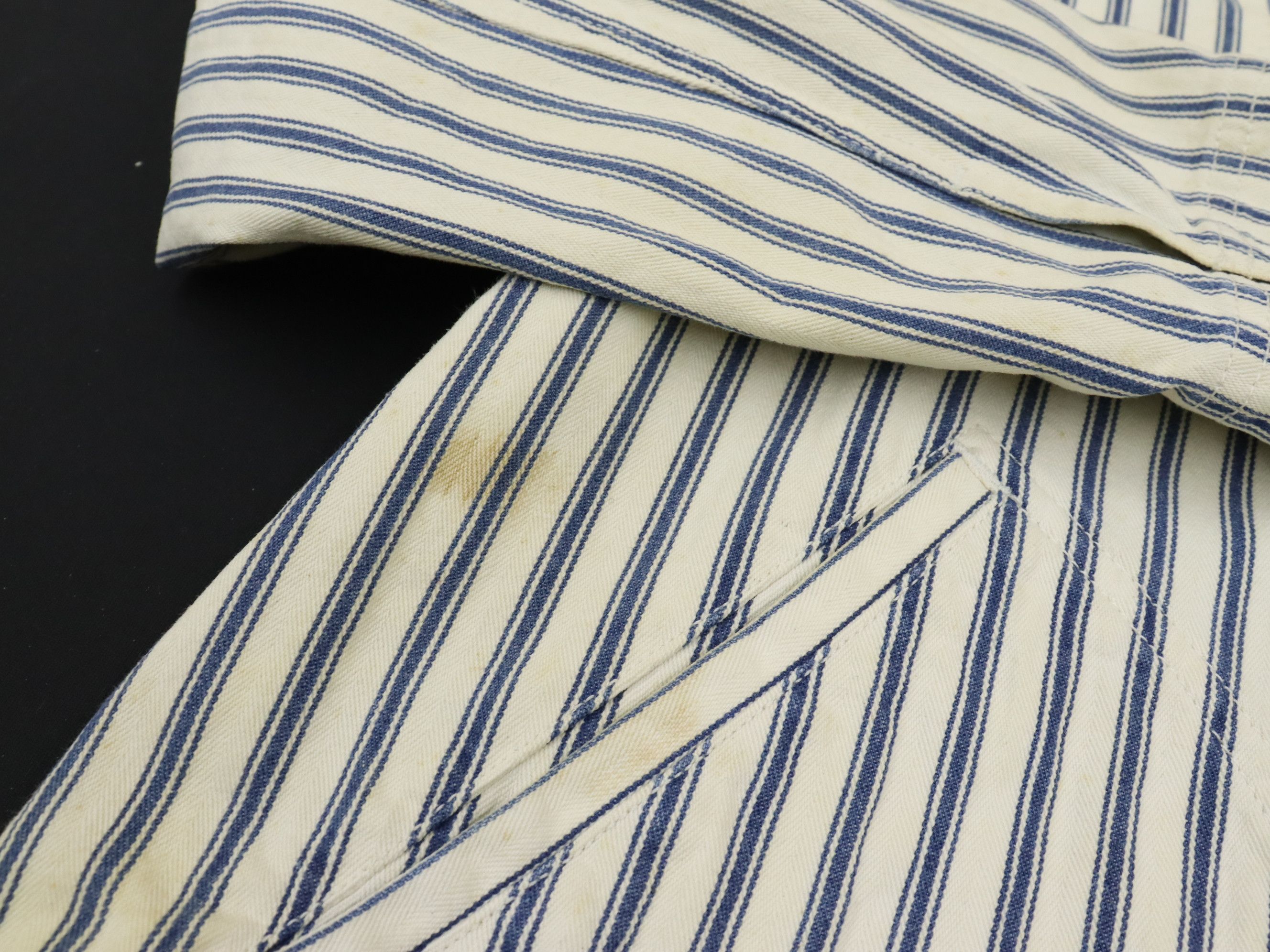 Lauren Ralph Lauren × Ralph Lauren Vintage LRL Hickory Stripe Sailor Nautical Denim Jacket Size US M / EU 48-50 / 2 - 11 Thumbnail