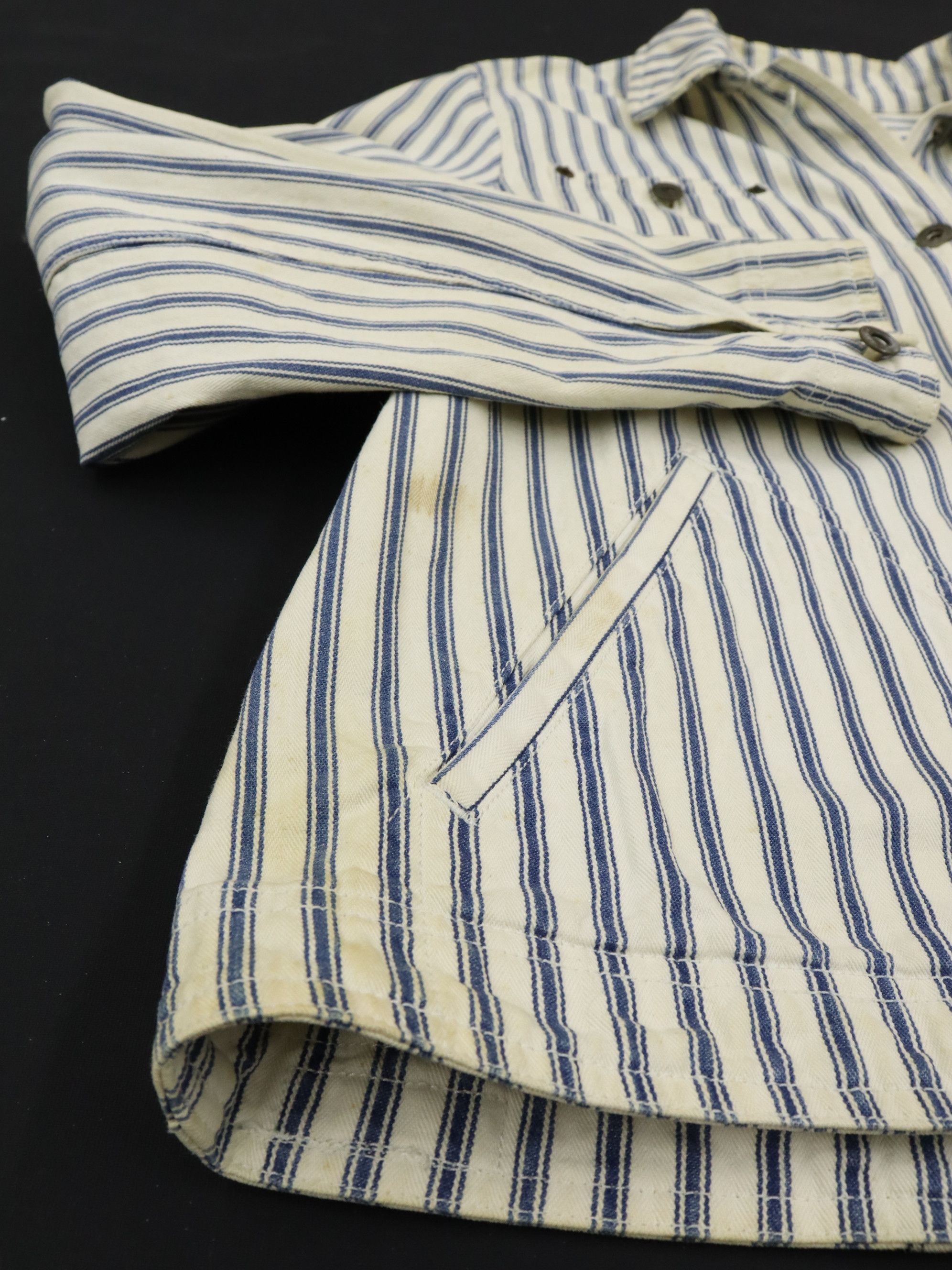 Lauren Ralph Lauren × Ralph Lauren Vintage LRL Hickory Stripe Sailor Nautical Denim Jacket Size US M / EU 48-50 / 2 - 12 Thumbnail