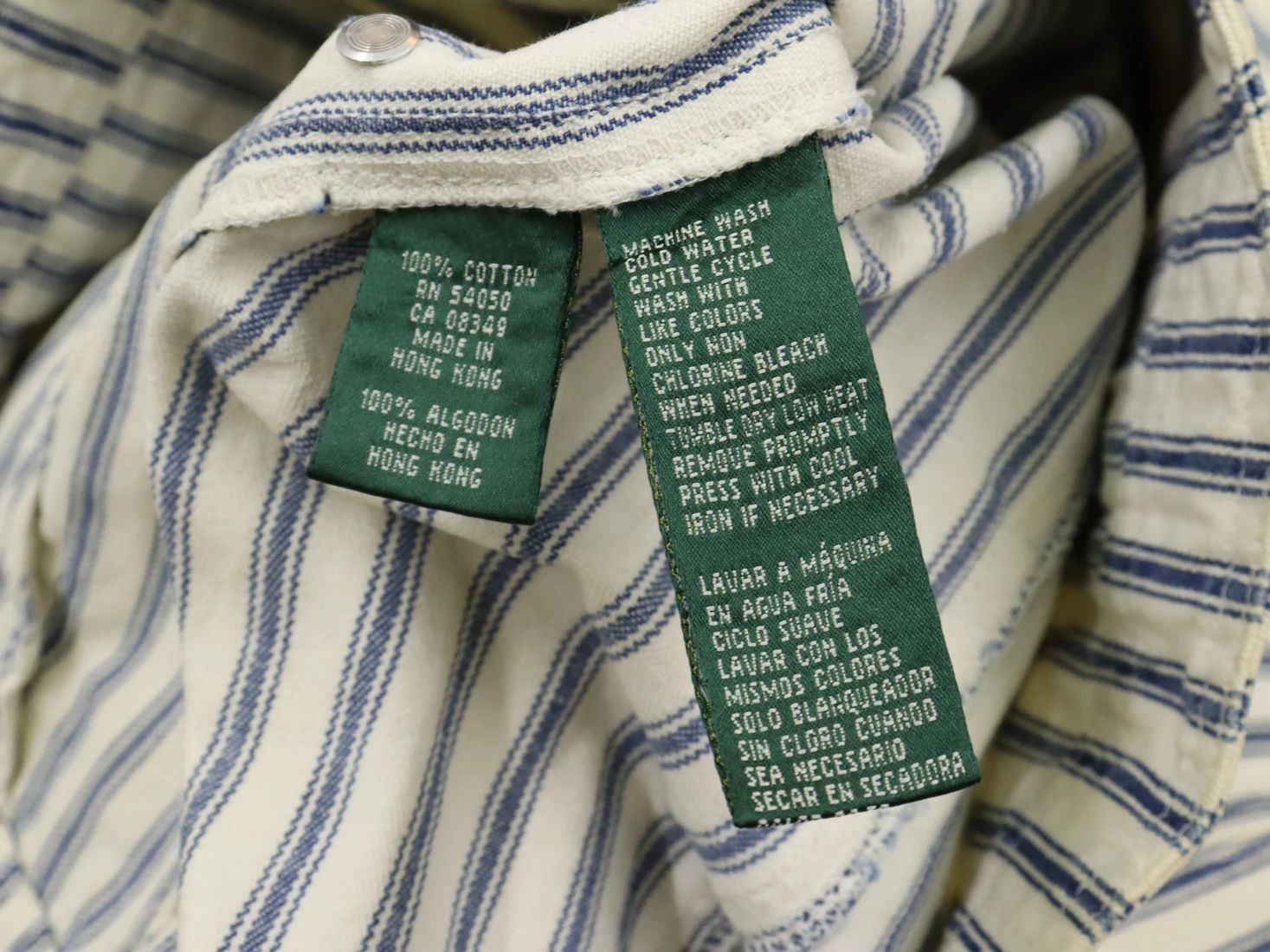 Lauren Ralph Lauren × Ralph Lauren Vintage LRL Hickory Stripe Sailor Nautical Denim Jacket Size US M / EU 48-50 / 2 - 20 Thumbnail