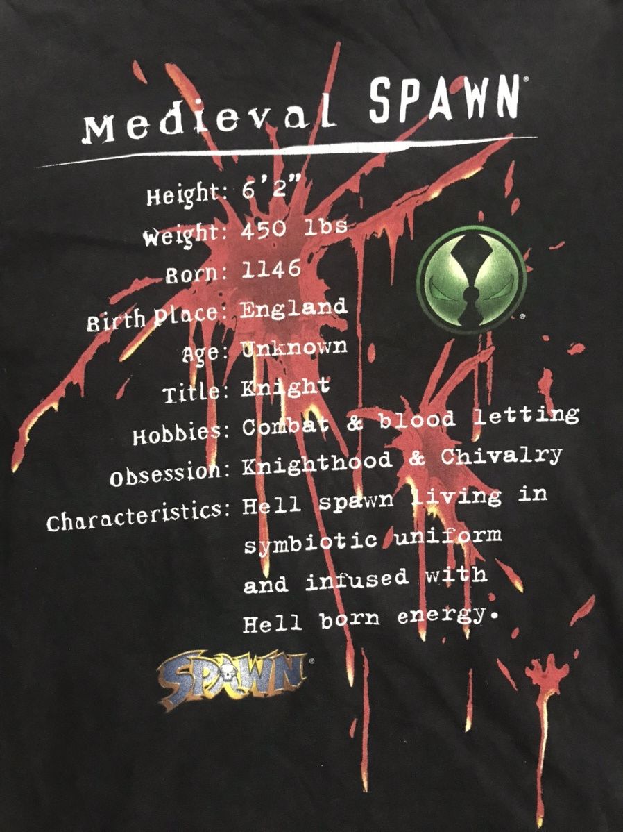 DC Comics Vintage 97 SPAWN DC Comic Giant Tag Very Rare Archival Shirt Size US L / EU 52-54 / 3 - 13 Thumbnail