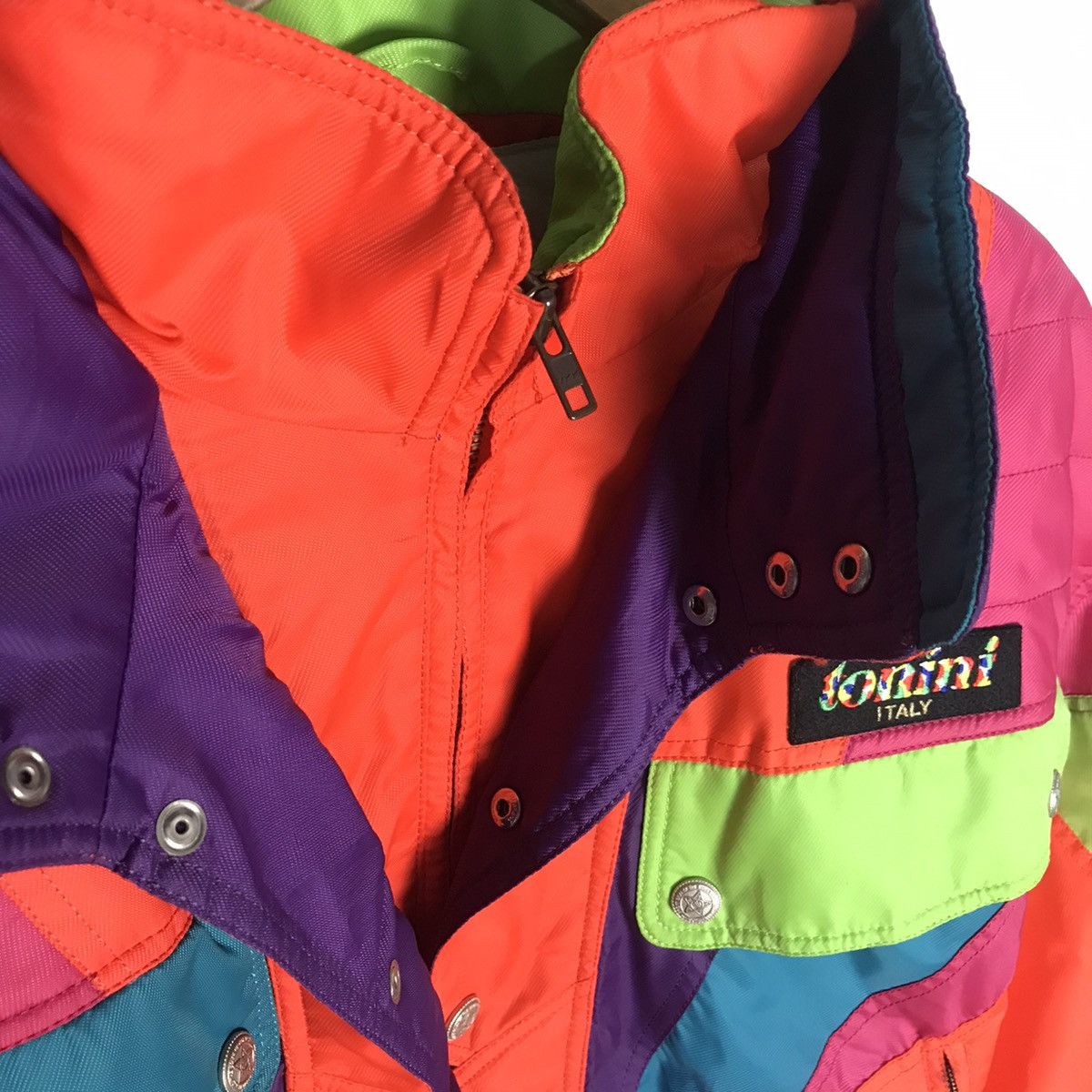 Designer Vintage tonini italy multicolour ski jacket Size US M / EU 48-50 / 2 - 3 Thumbnail