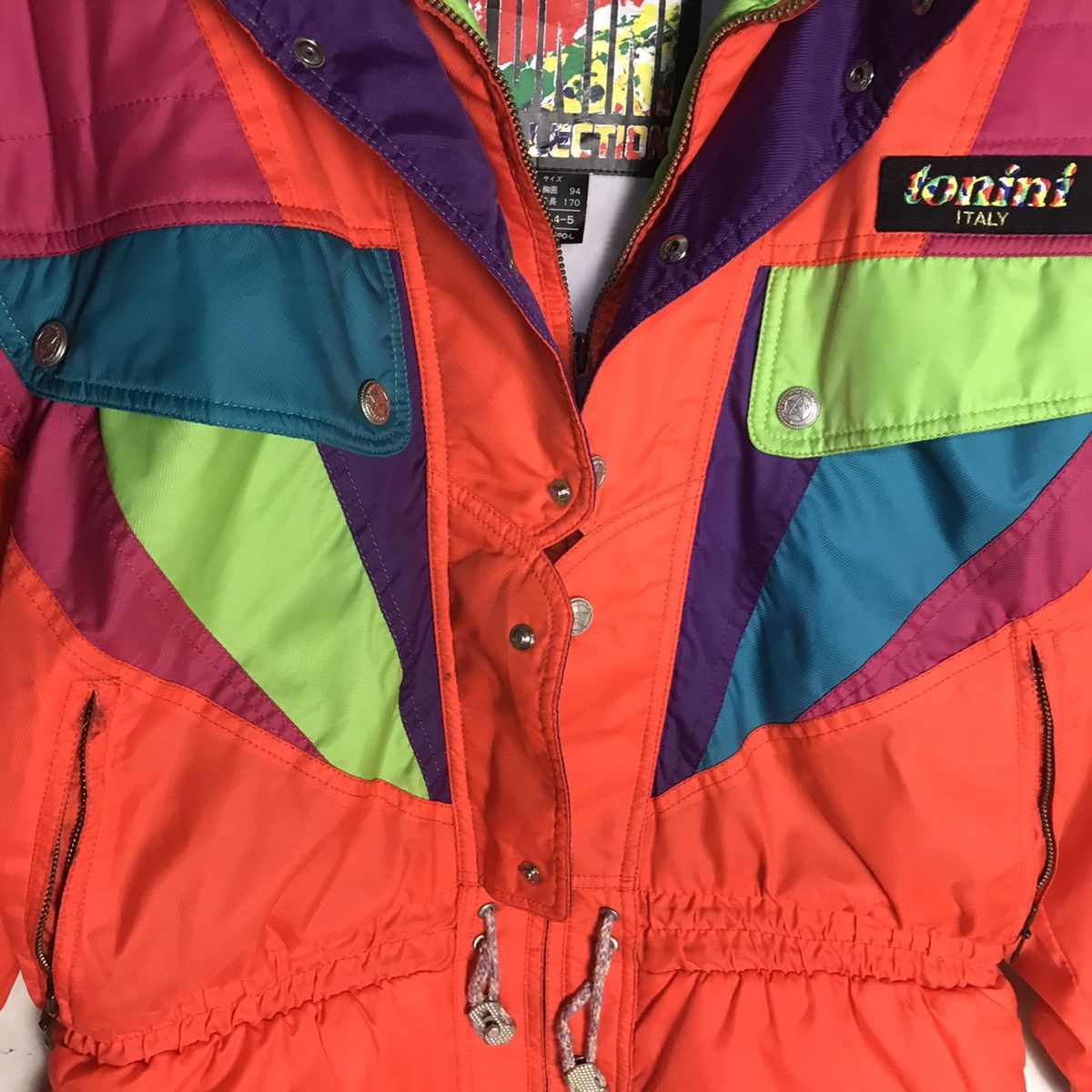 Designer Vintage tonini italy multicolour ski jacket Size US M / EU 48-50 / 2 - 4 Thumbnail