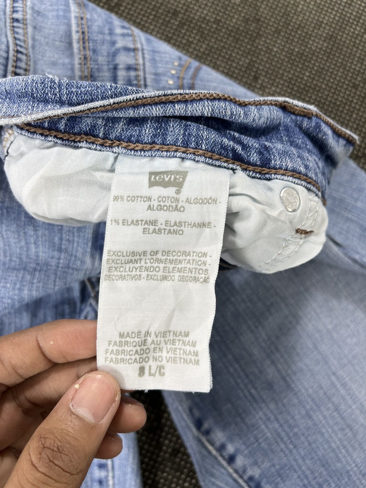 Levi's Vintage Faded levis 515 Flare Jeans - JP092 Size 31" - 7 Thumbnail