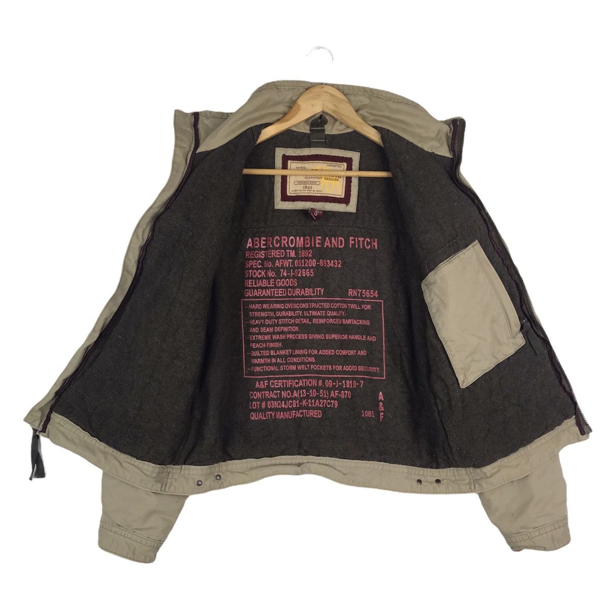Abercrombie & Fitch Vintage Abercrombie Zipper Jacket Size US S / EU 44-46 / 1 - 8 Thumbnail