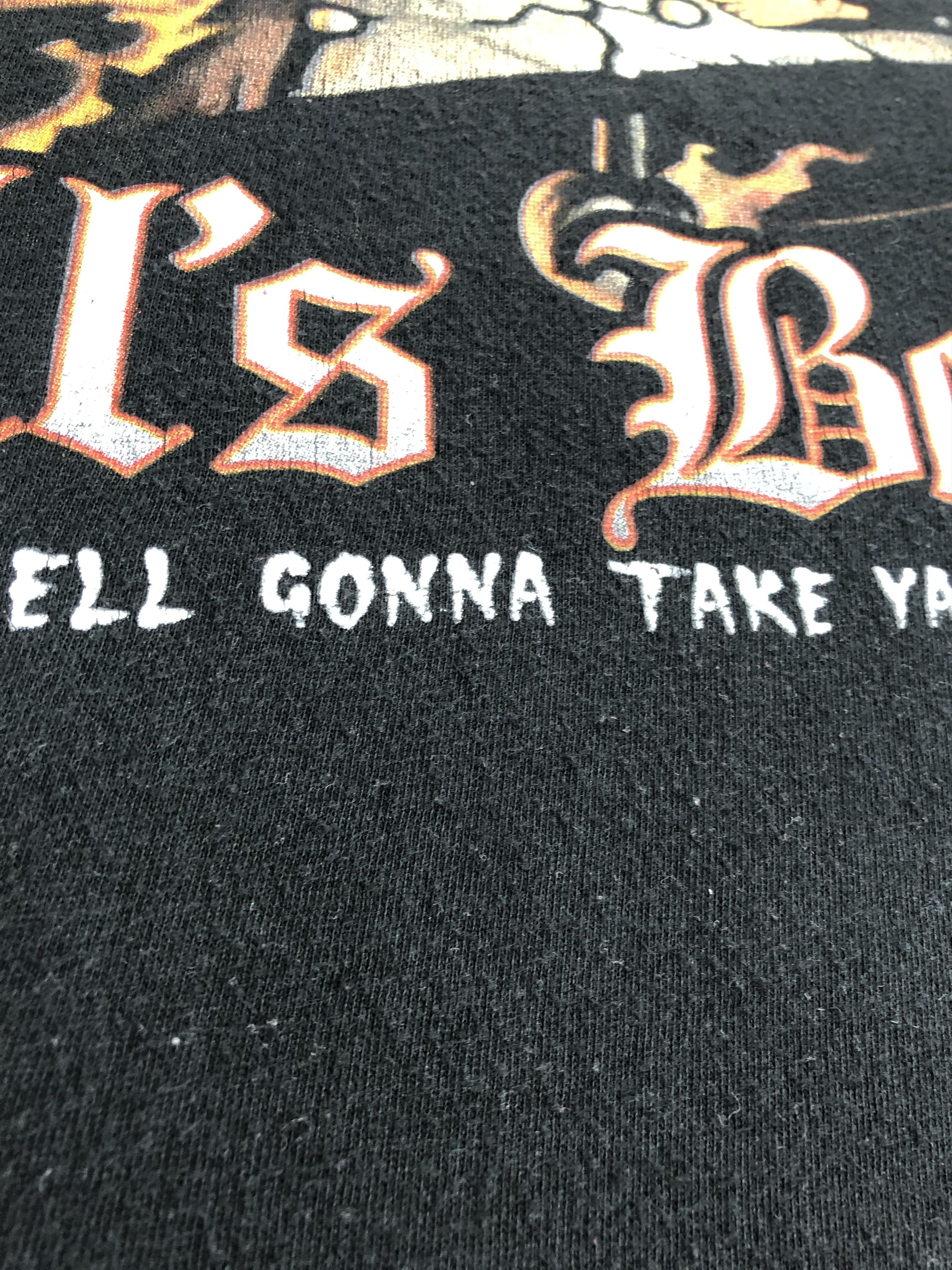 Band Tees Vintage AC/DC Hells Bells Tee (Iron Maiden Pink Floyd Halen Size US XL / EU 56 / 4 - 6 Thumbnail