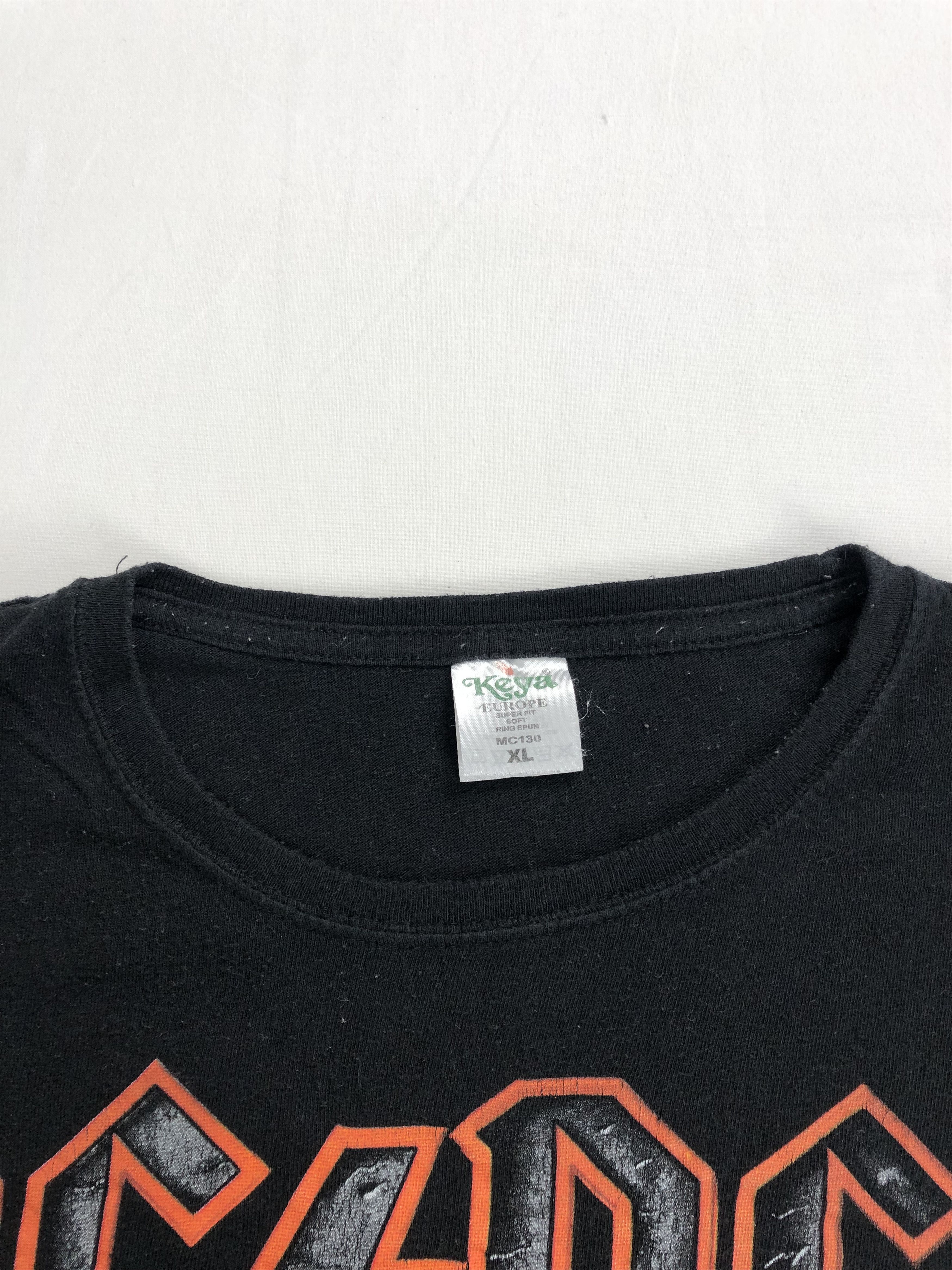 Band Tees Vintage AC/DC Hells Bells Tee (Iron Maiden Pink Floyd Halen Size US XL / EU 56 / 4 - 8 Thumbnail