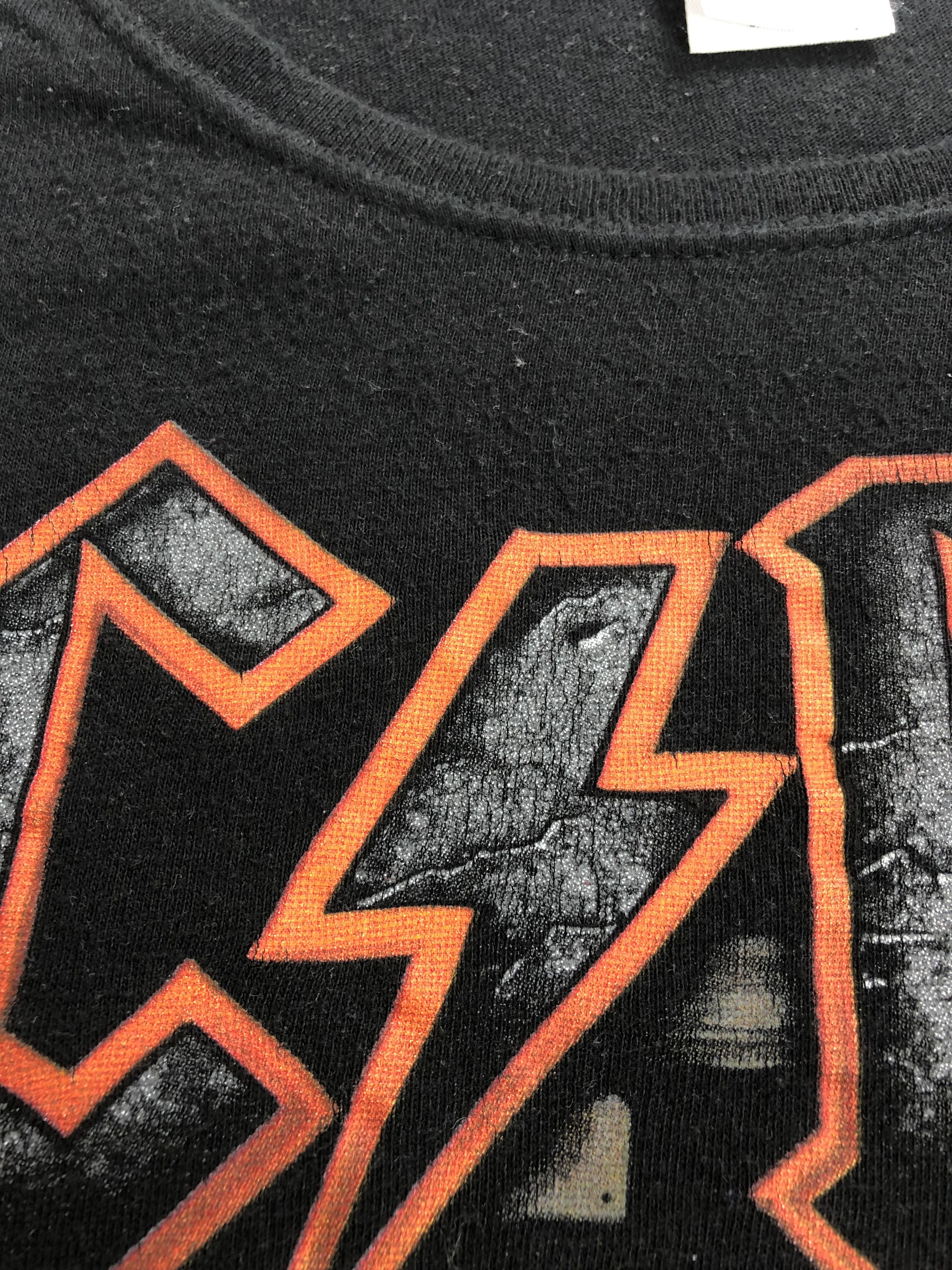 Band Tees Vintage AC/DC Hells Bells Tee (Iron Maiden Pink Floyd Halen Size US XL / EU 56 / 4 - 5 Thumbnail