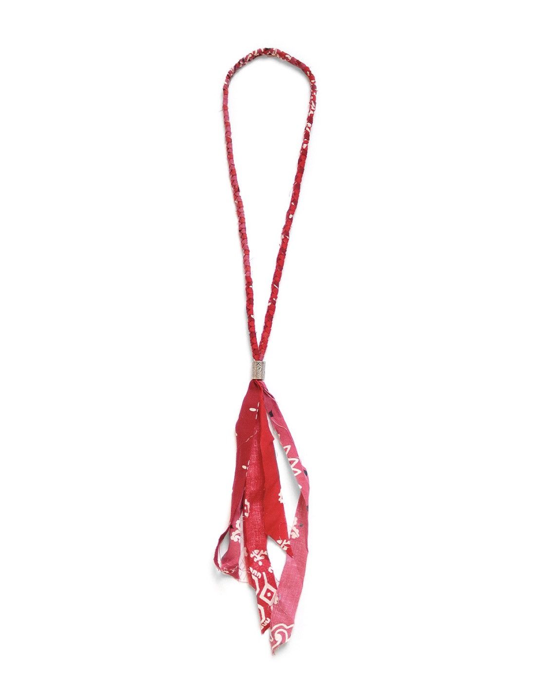 image of Kapital Gauze Bandana Necklace Red, Men's