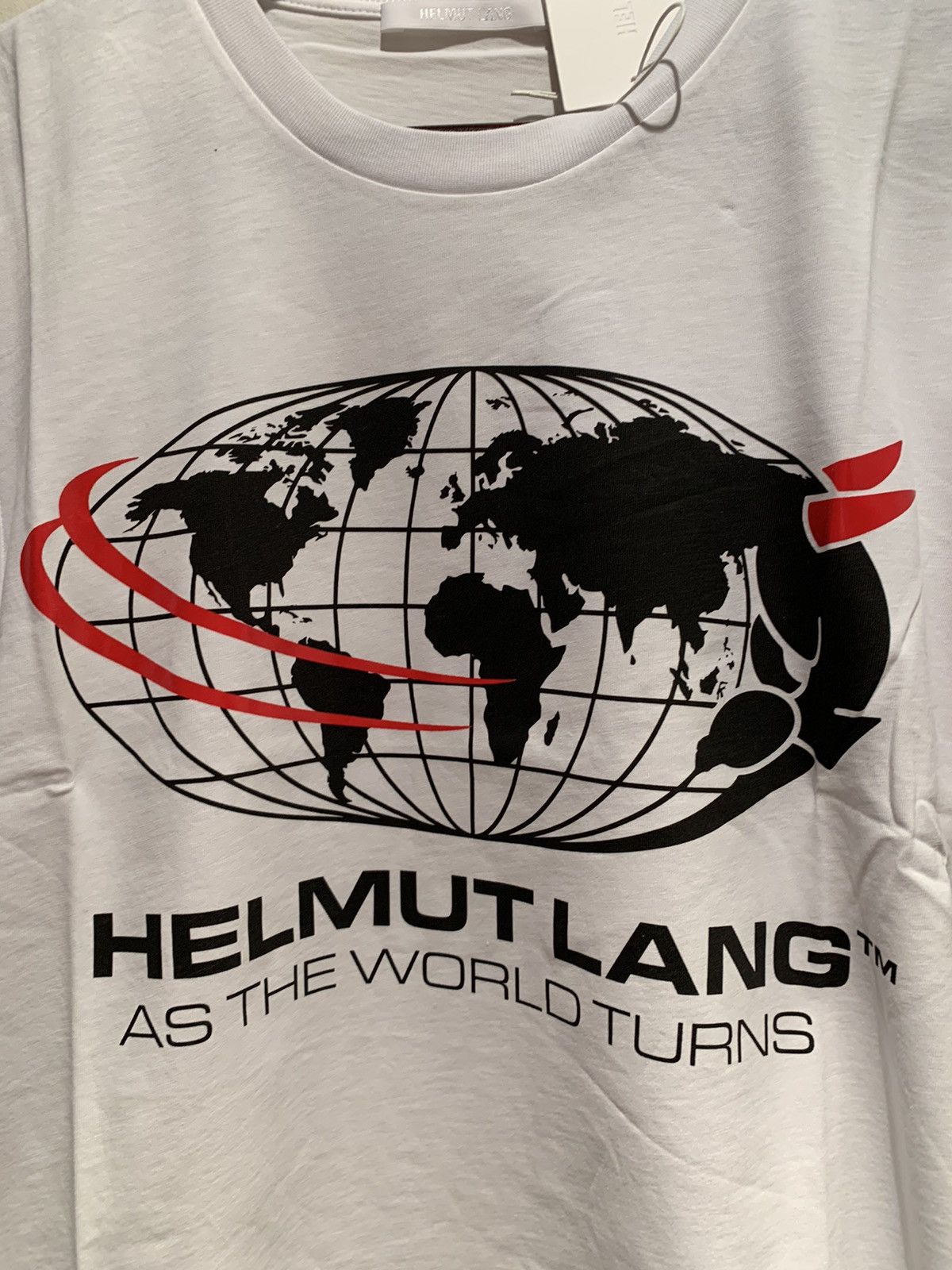 Designer × Helmut Lang *RARE* New Helmut Lang As The World Turns Graphic T-Shirt XS Size US XS / EU 42 / 0 - 2 Thumbnail