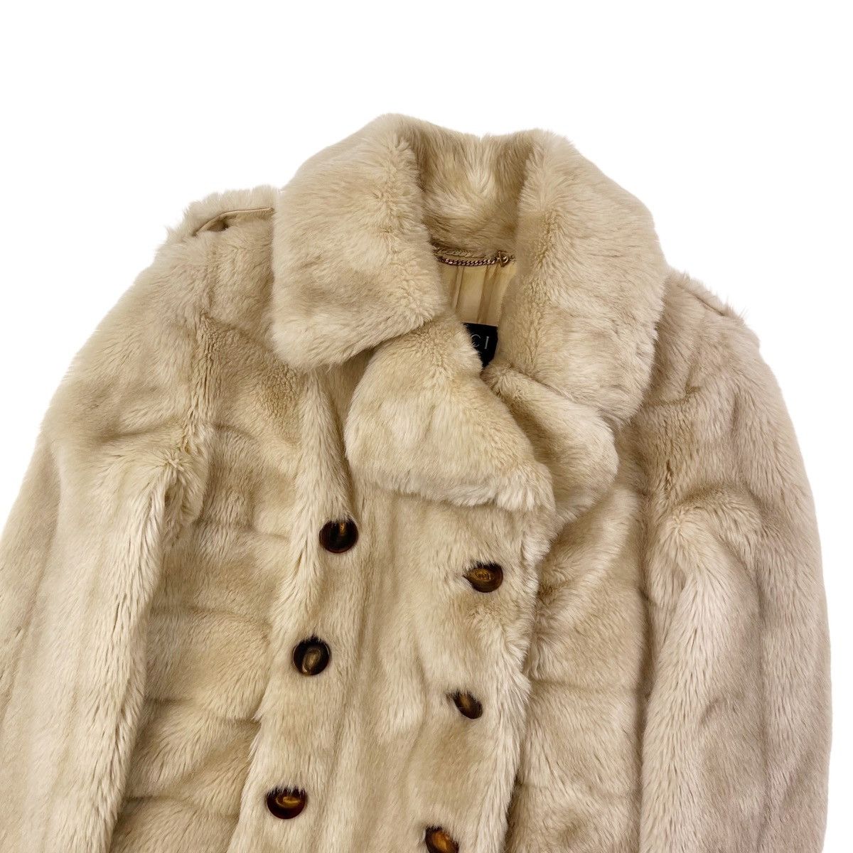 Gucci Gucci by Tom Ford AW96 Faux Fur Double Breasted Jacket Size M / US 6-8 / IT 42-44 - 2 Thumbnail