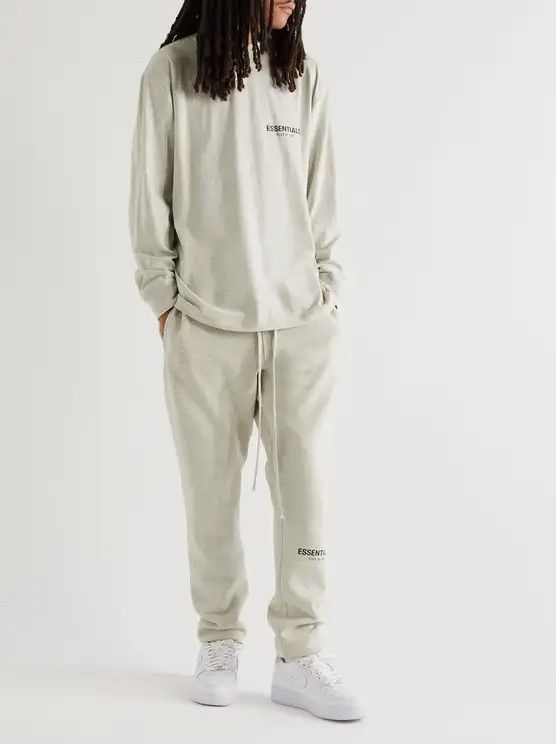 FOG × Fear of God × Pacsun FEAR OF GOD ESSENTIALS Logo-Print Long Sleeve T-Shirt Sz (L) Size US L / EU 52-54 / 3 - 8 Thumbnail