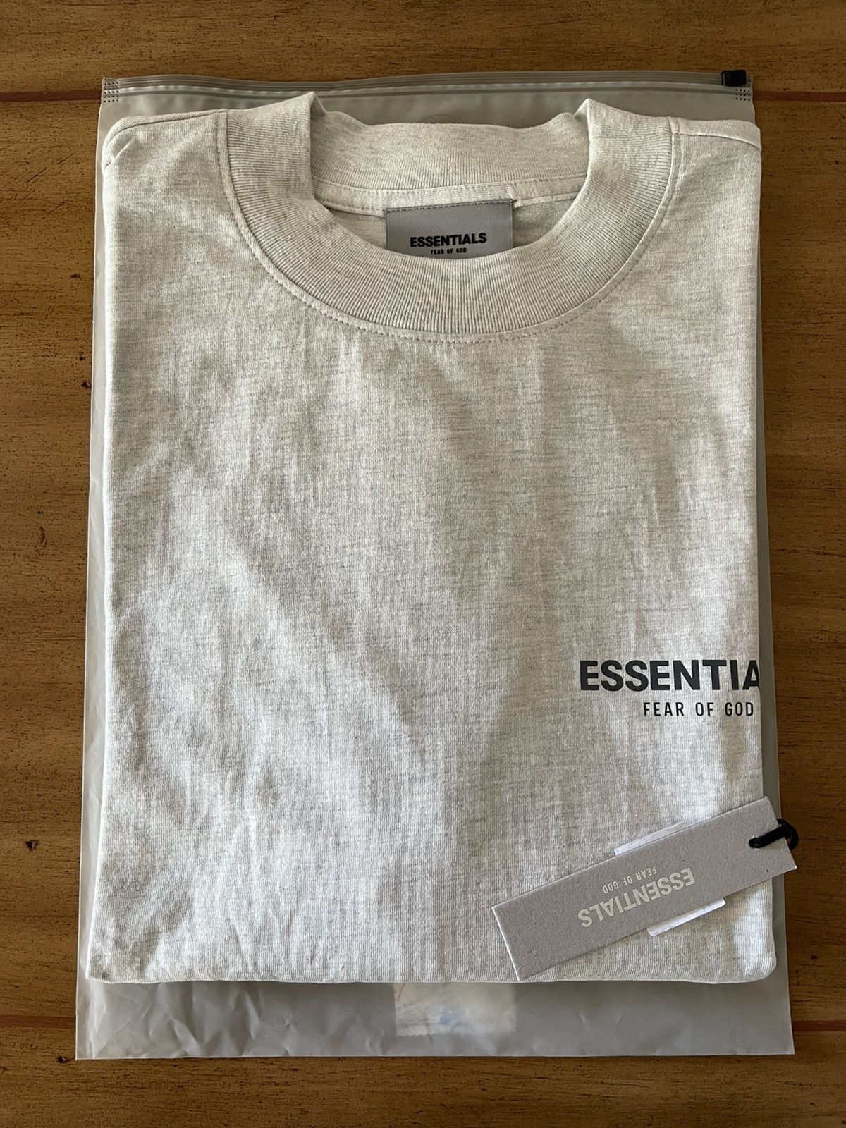 FOG × Fear of God × Pacsun FEAR OF GOD ESSENTIALS Logo-Print Long Sleeve T-Shirt Sz (L) Size US L / EU 52-54 / 3 - 1 Thumbnail