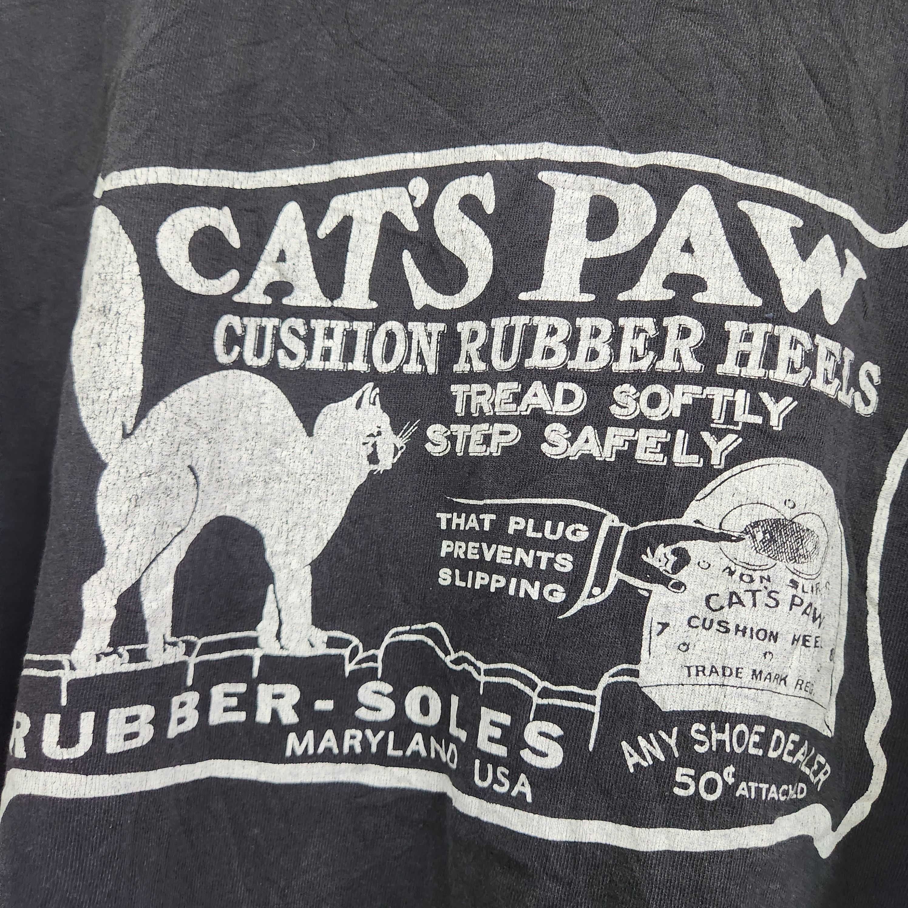 CAT'S PAW × Vintage Vintage Y2K Cat's Paw TShirt Size US XL / EU 56 / 4 - 8 Thumbnail