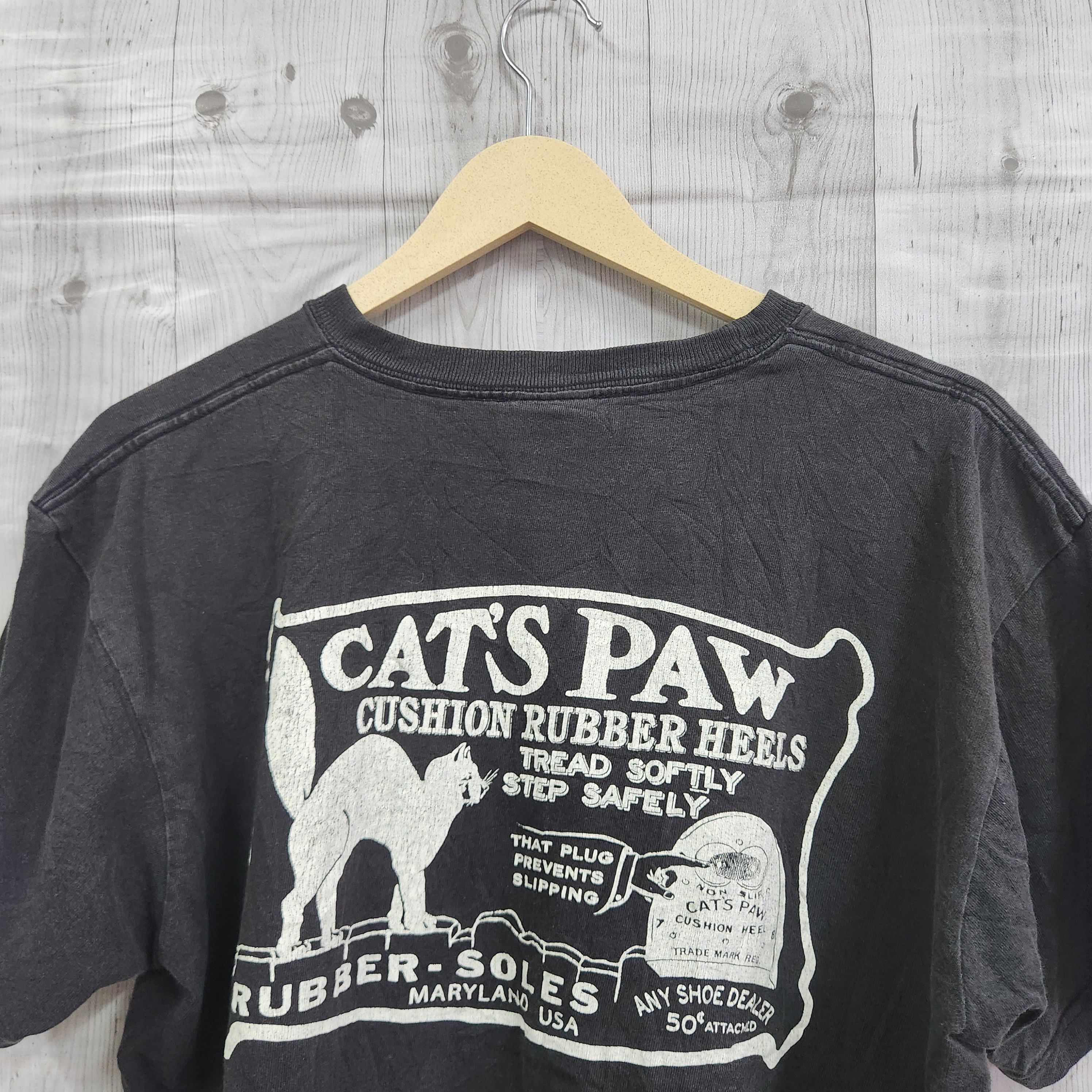CAT'S PAW × Vintage Vintage Y2K Cat's Paw TShirt Size US XL / EU 56 / 4 - 9 Thumbnail