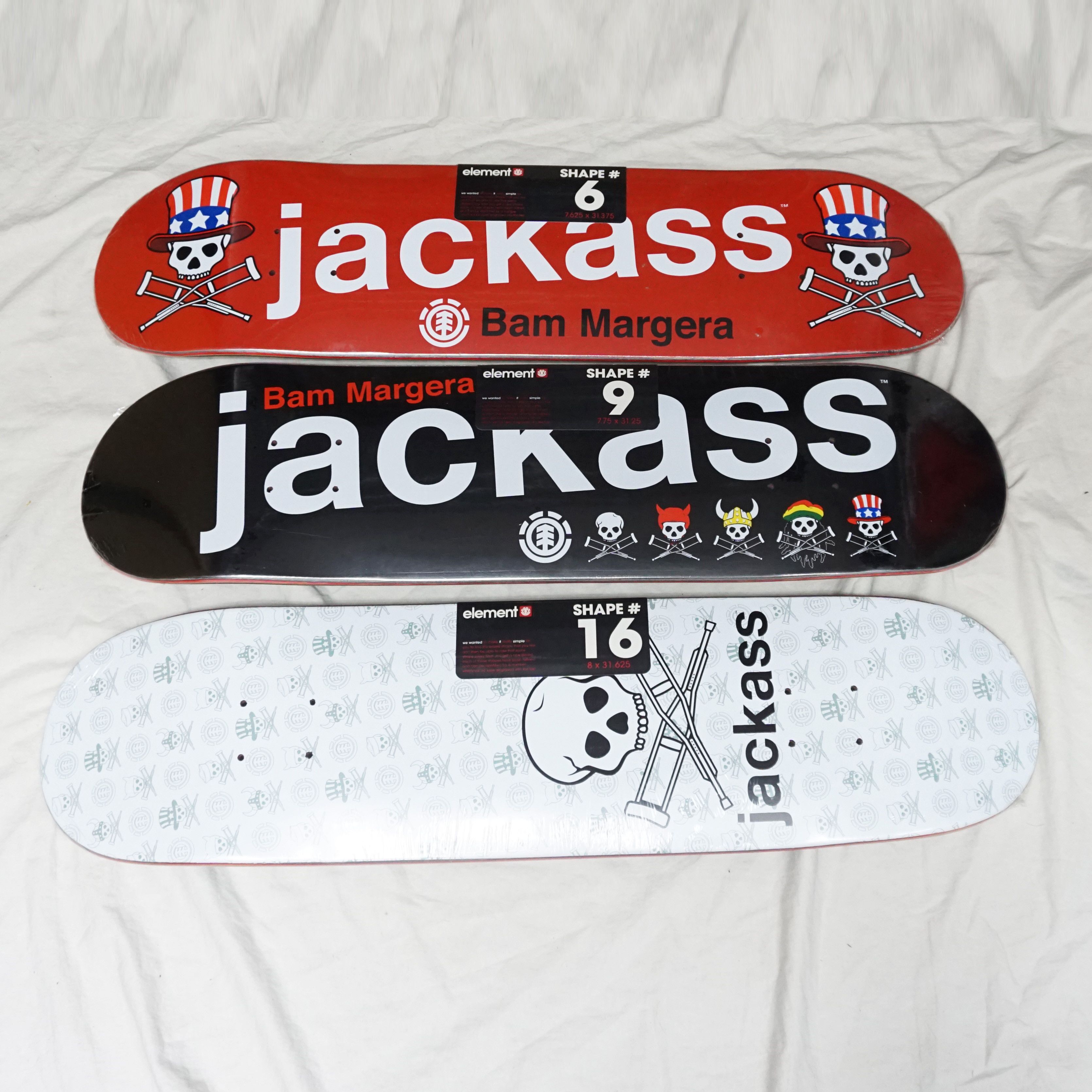 Element × Vintage Element Jackass Bam Margera Skateboard Deck (Set of 3) Size ONE SIZE - 1 Thumbnail