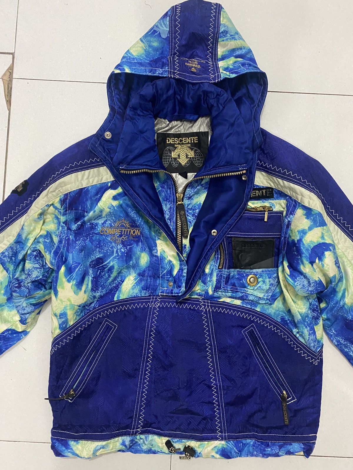 Descente × Vintage VTG Descente Competition Retro Ski Jacket Size US M / EU 48-50 / 2 - 3 Thumbnail