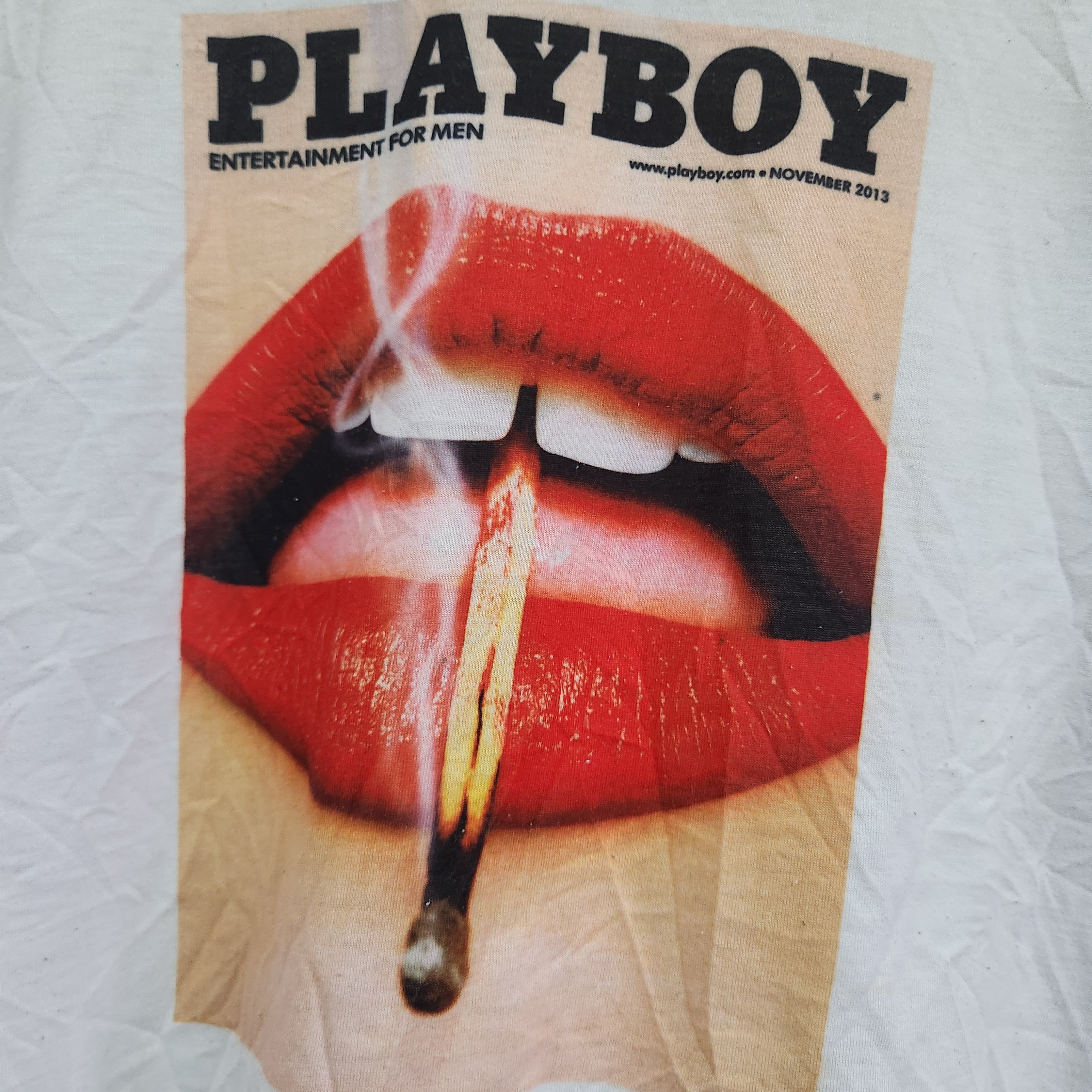 Nude × Playboy Playboy Magazine Cover November 2013 TShirt Size US L / EU 52-54 / 3 - 14 Thumbnail