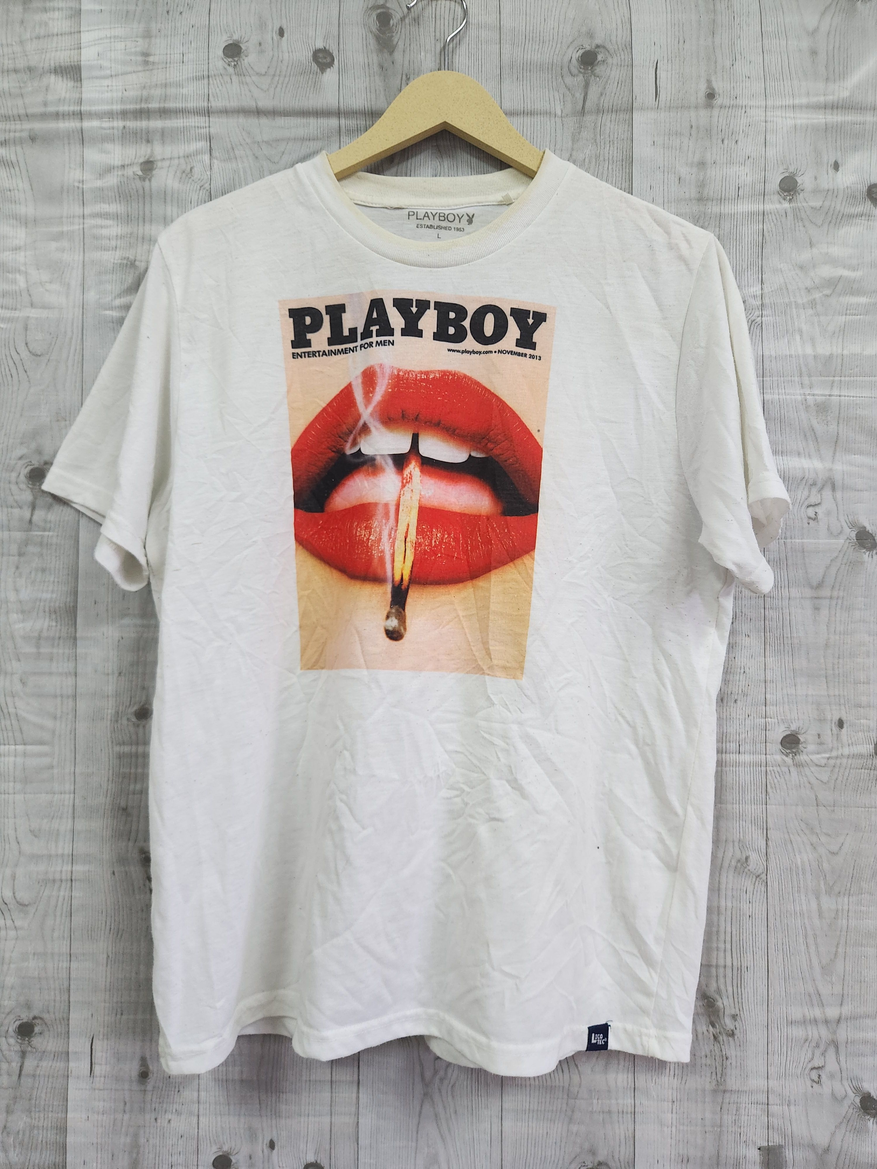 Nude × Playboy Playboy Magazine Cover November 2013 TShirt Size US L / EU 52-54 / 3 - 1 Thumbnail