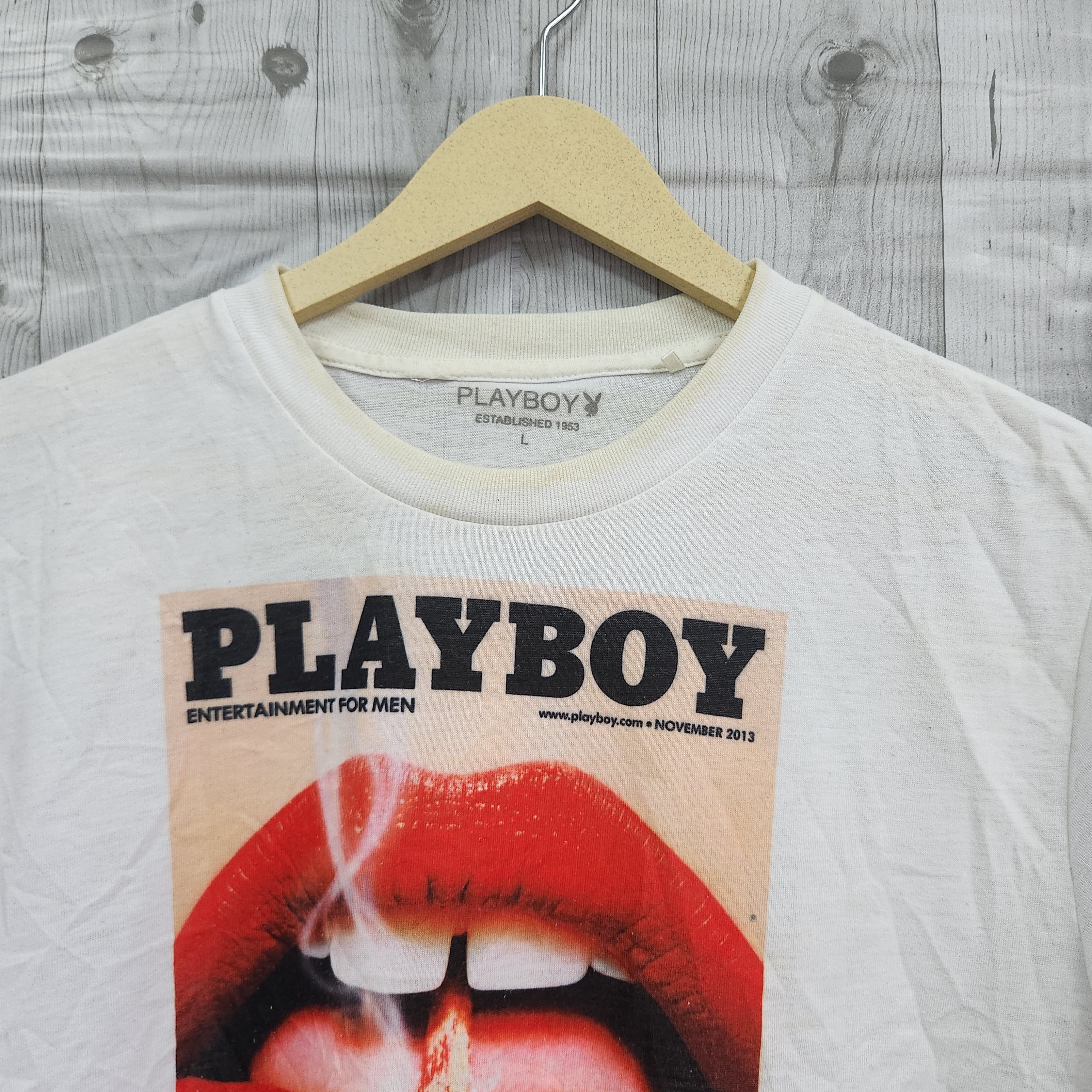 Nude × Playboy Playboy Magazine Cover November 2013 TShirt Size US L / EU 52-54 / 3 - 15 Thumbnail