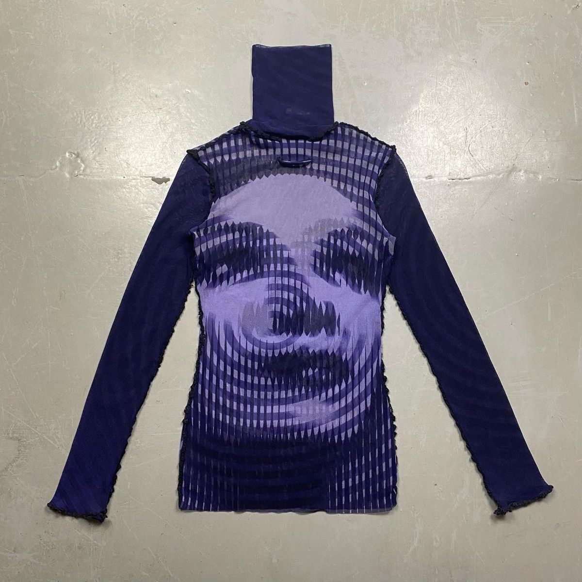 Jean Paul Gaultier F/W 2001 Jean Paul Gaultier Greta Garbo Mesh Turtleneck Top Size US S / EU 44-46 / 1 - 4 Thumbnail
