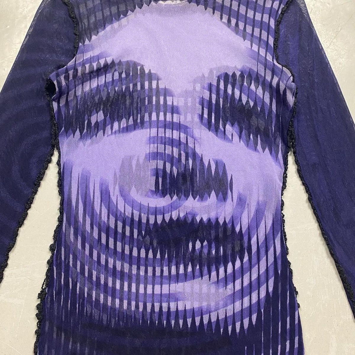 Jean Paul Gaultier F/W 2001 Jean Paul Gaultier Greta Garbo Mesh Turtleneck Top Size US S / EU 44-46 / 1 - 3 Thumbnail