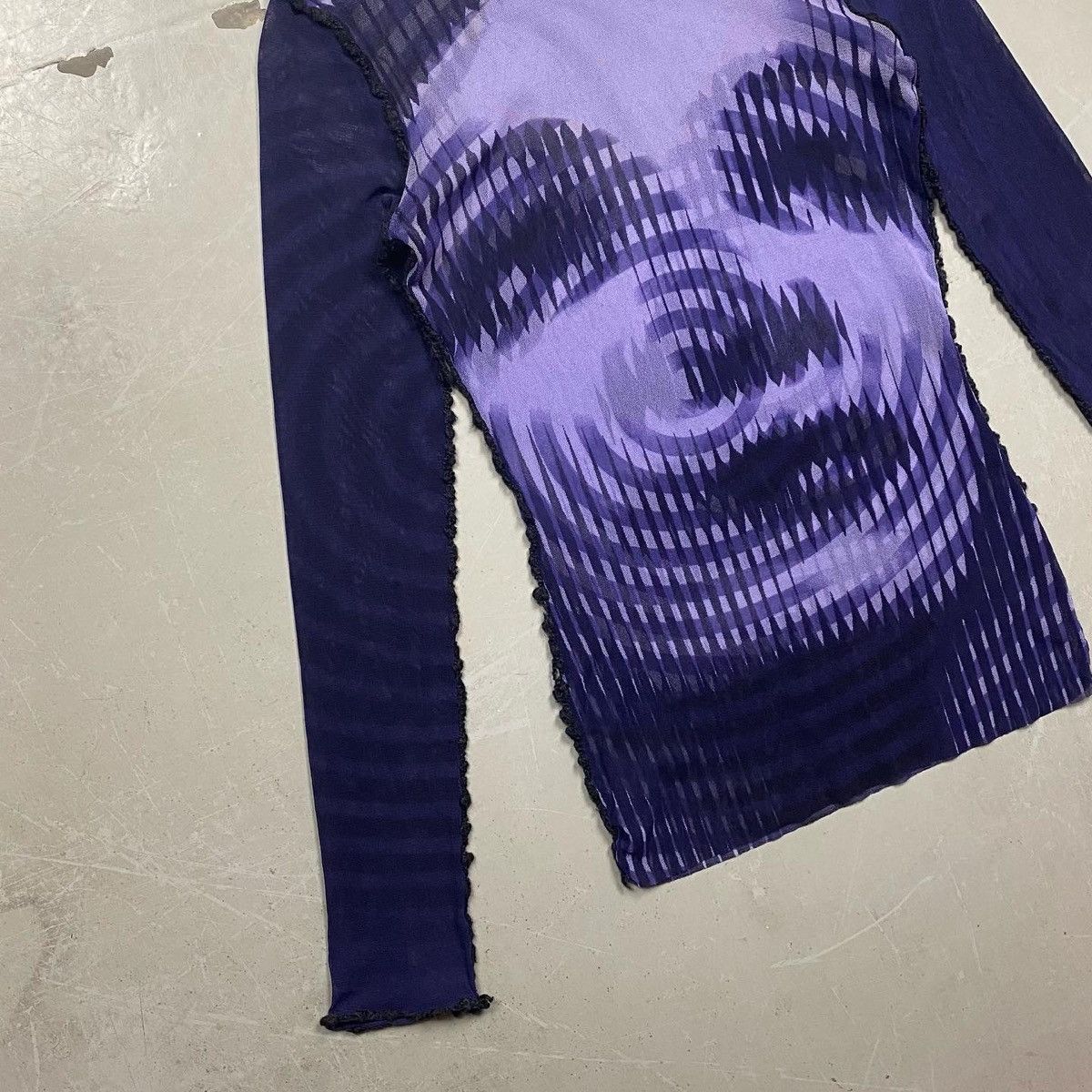 Jean Paul Gaultier F/W 2001 Jean Paul Gaultier Greta Garbo Mesh Turtleneck Top Size US S / EU 44-46 / 1 - 2 Thumbnail