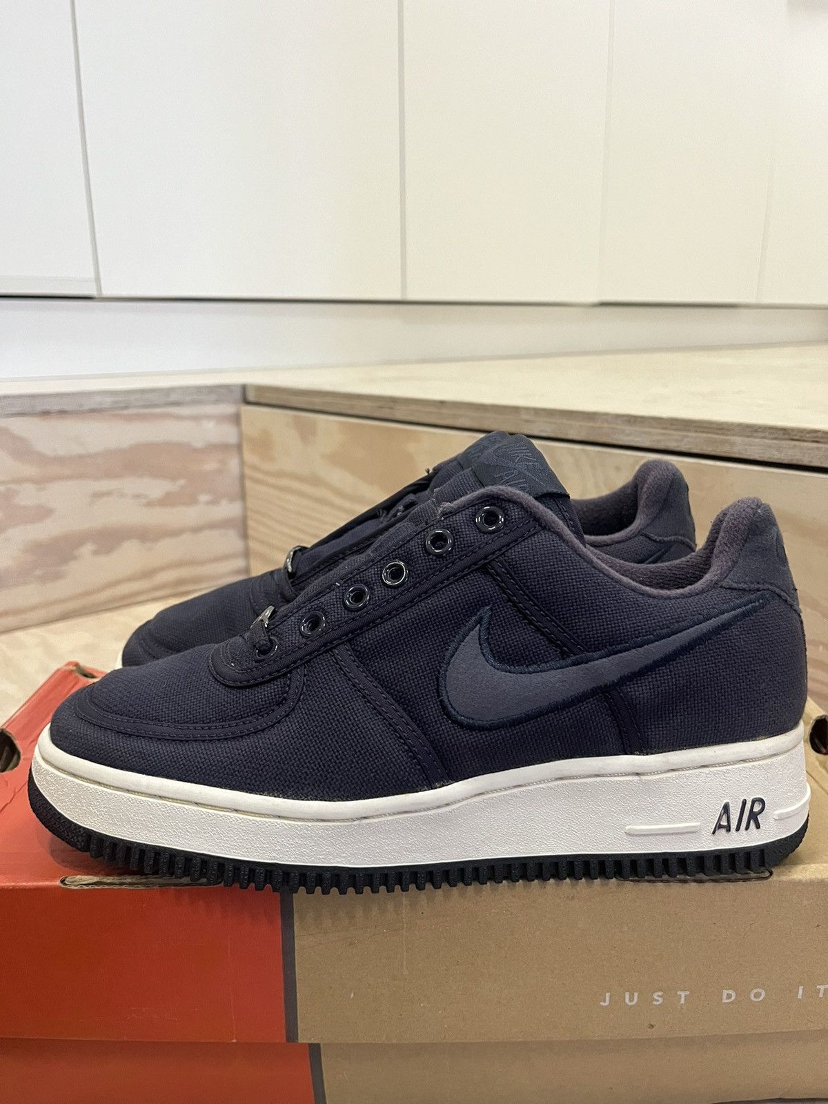 Vtg Nike Air Force 1 Canvas Blueprint 2000 7US