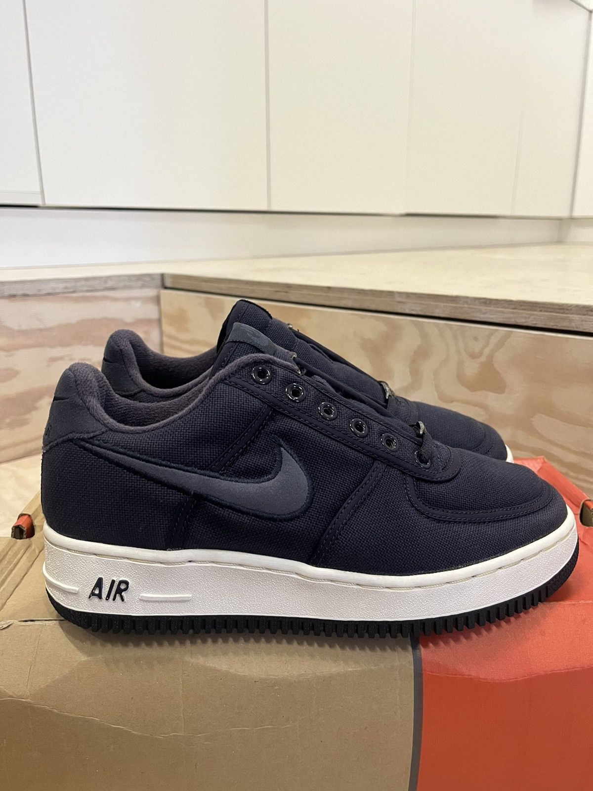 Vtg Nike Air Force 1 Canvas Blueprint 2000 7US