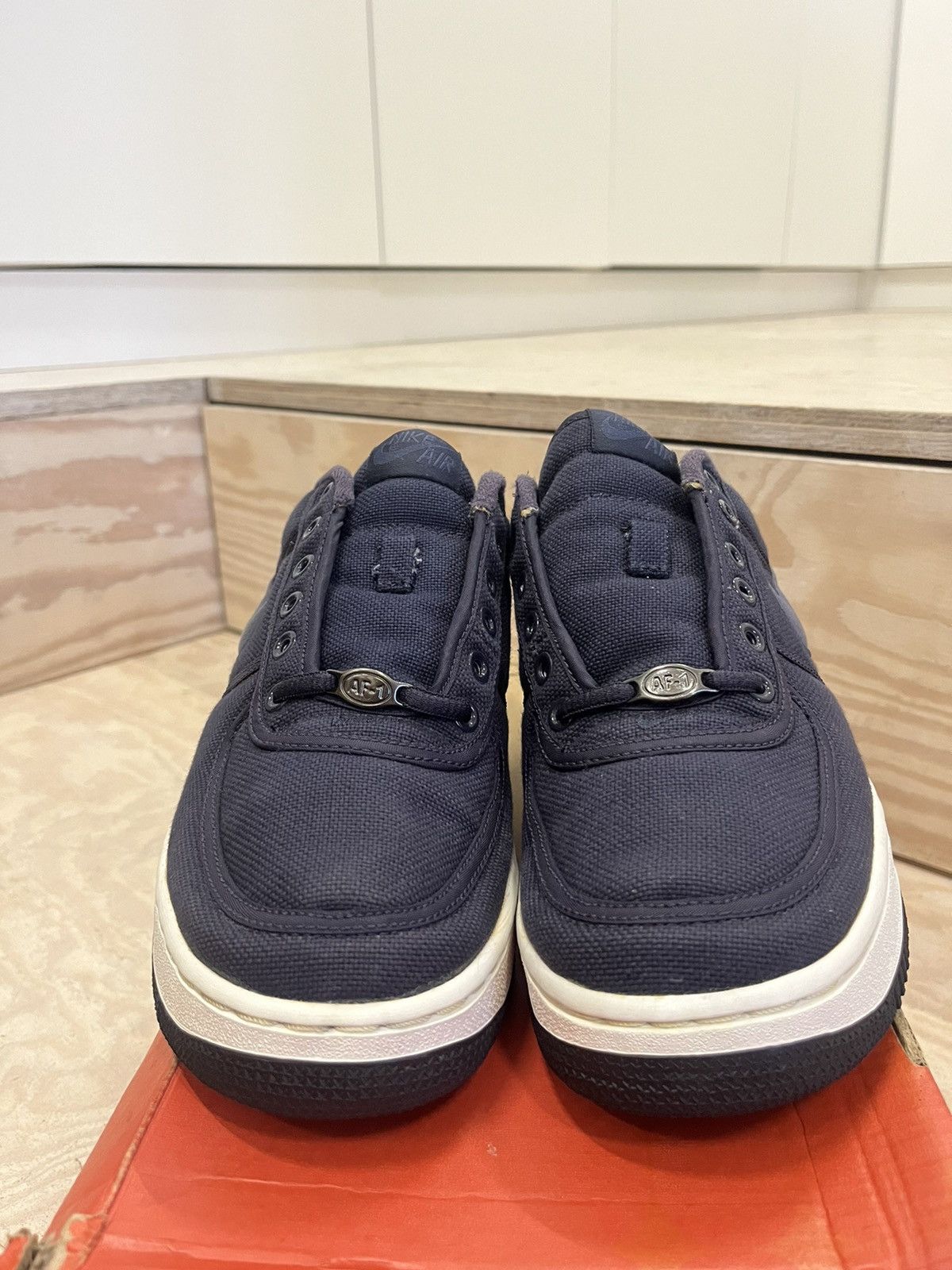 Vtg Nike Air Force 1 Canvas Blueprint 2000 7US