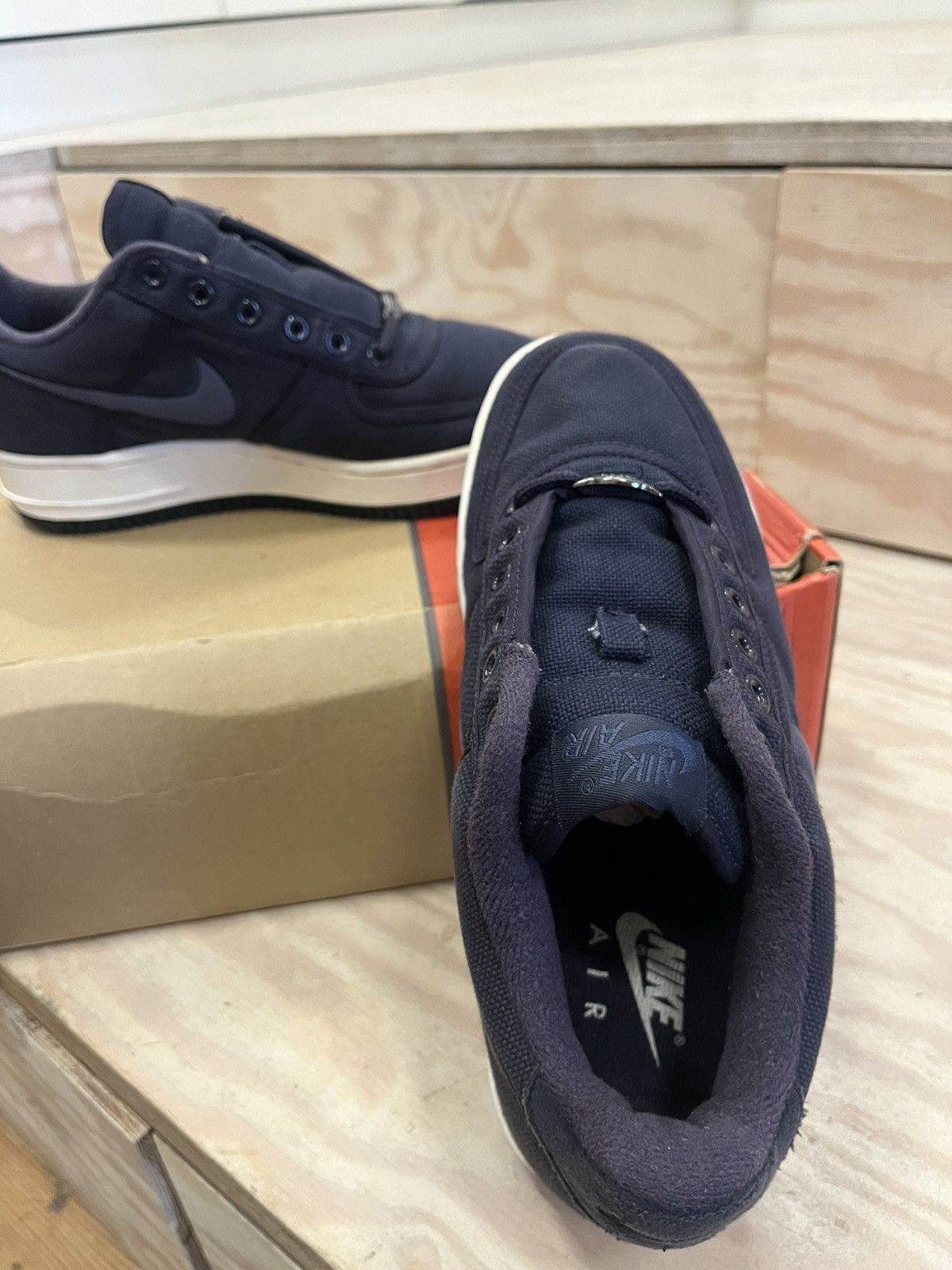 Vtg Nike Air Force 1 Canvas Blueprint 2000 7US