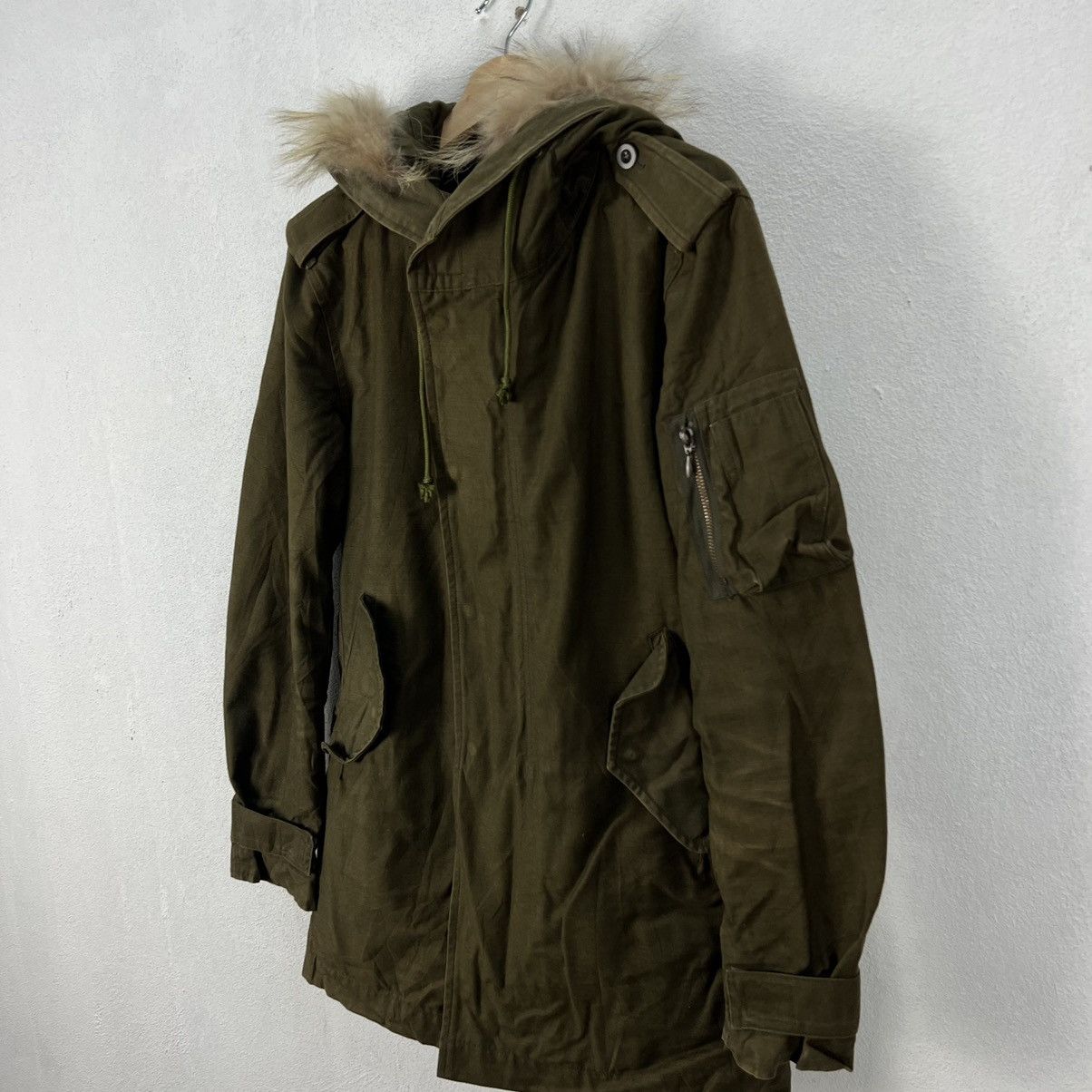 Other VINTAGE REATS TAILOR ZAZOUS MINK FUR HOODIE CARGO JACKET Size US M / EU 48-50 / 2 - 9 Thumbnail