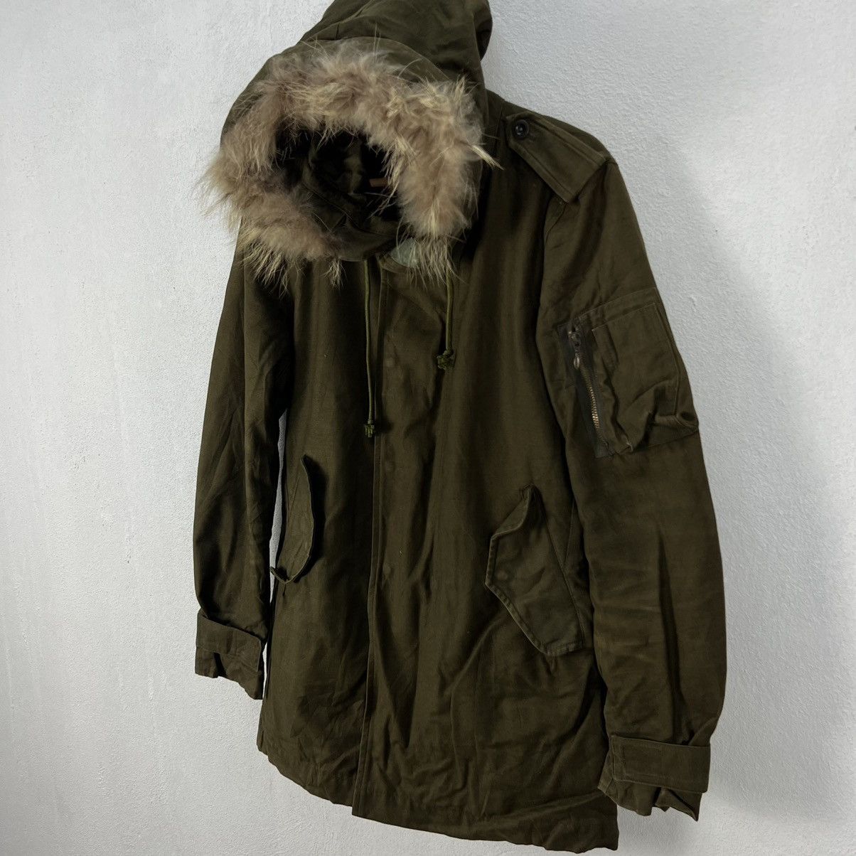 Other VINTAGE REATS TAILOR ZAZOUS MINK FUR HOODIE CARGO JACKET Size US M / EU 48-50 / 2 - 2 Thumbnail