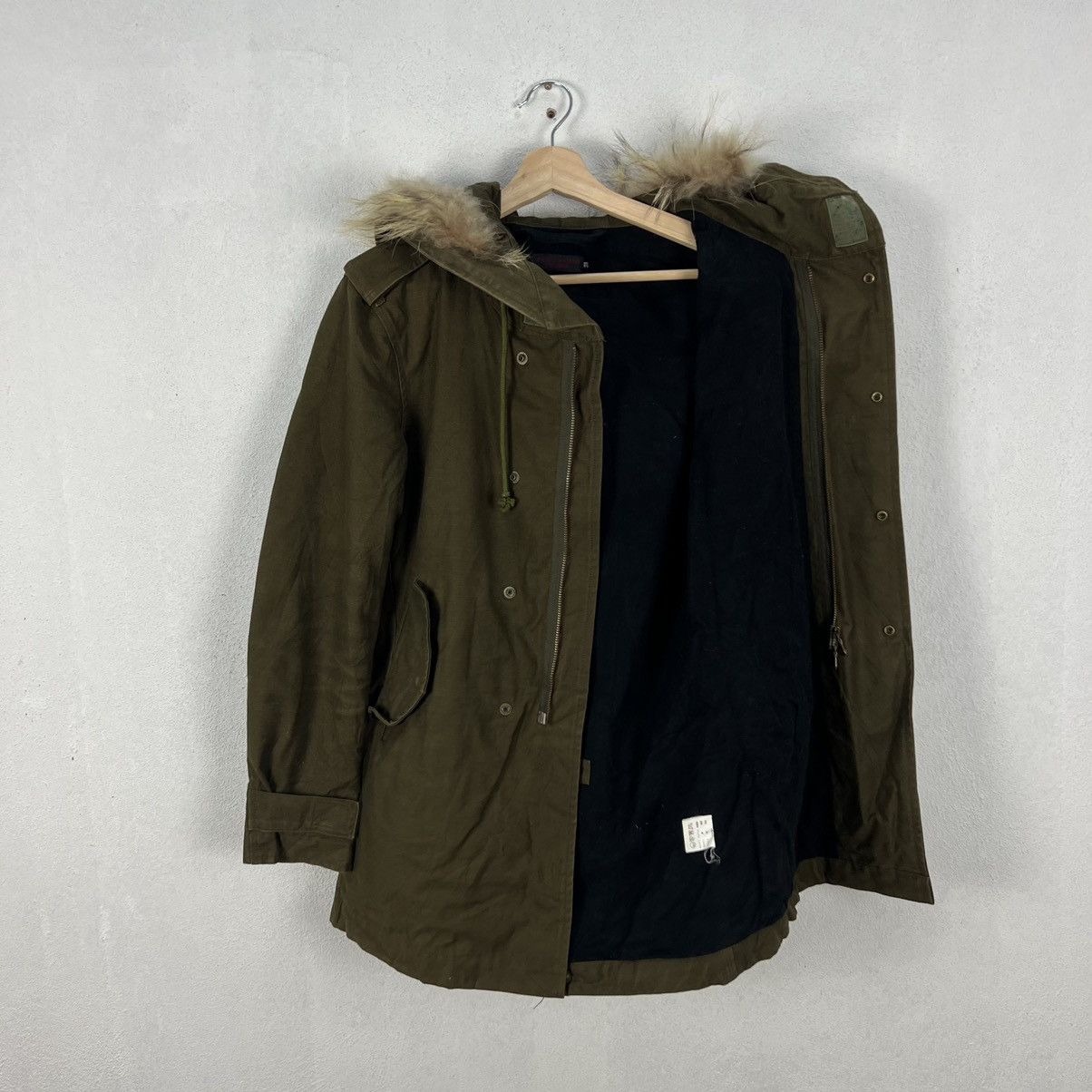 Other VINTAGE REATS TAILOR ZAZOUS MINK FUR HOODIE CARGO JACKET Size US M / EU 48-50 / 2 - 12 Thumbnail