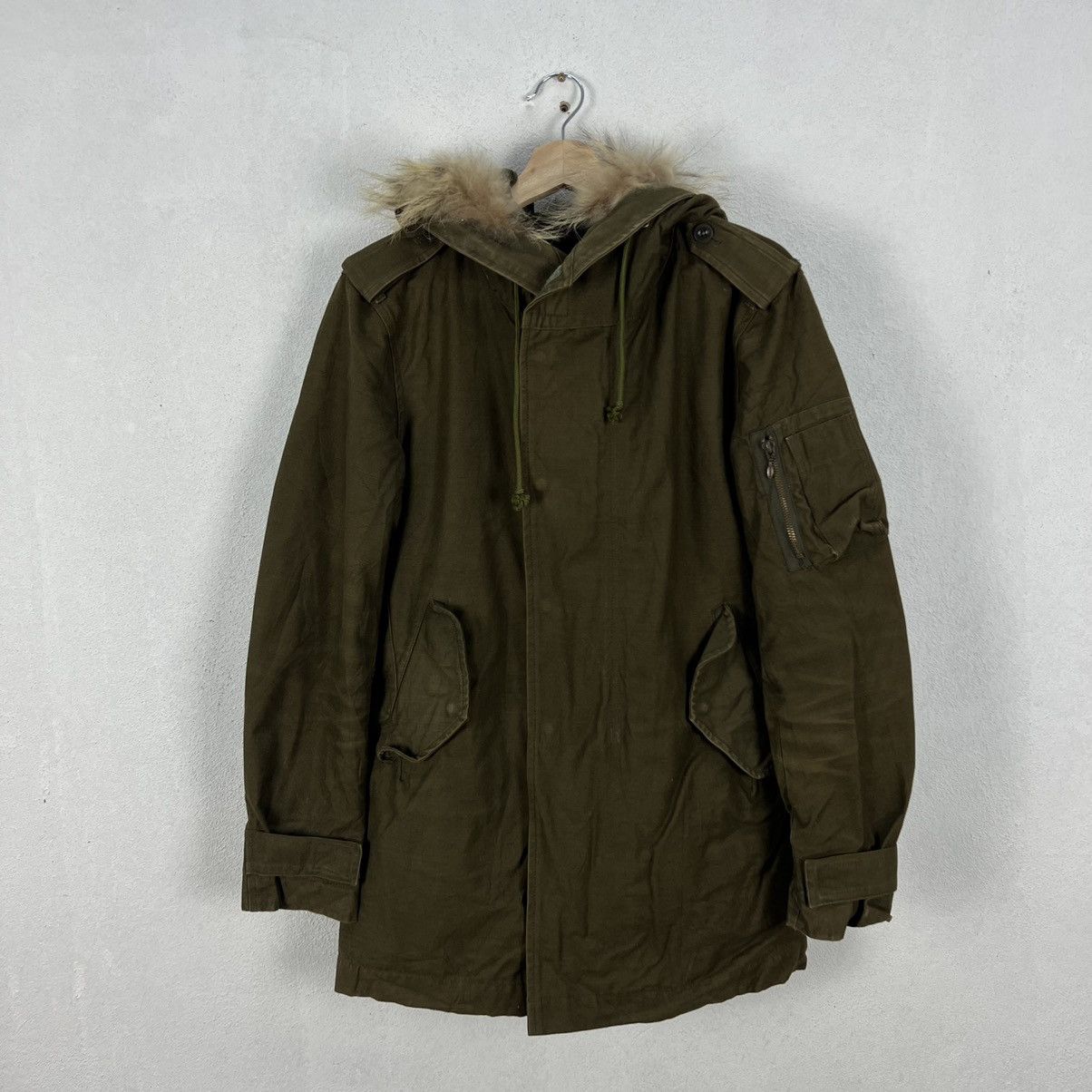 Other VINTAGE REATS TAILOR ZAZOUS MINK FUR HOODIE CARGO JACKET Size US M / EU 48-50 / 2 - 8 Thumbnail