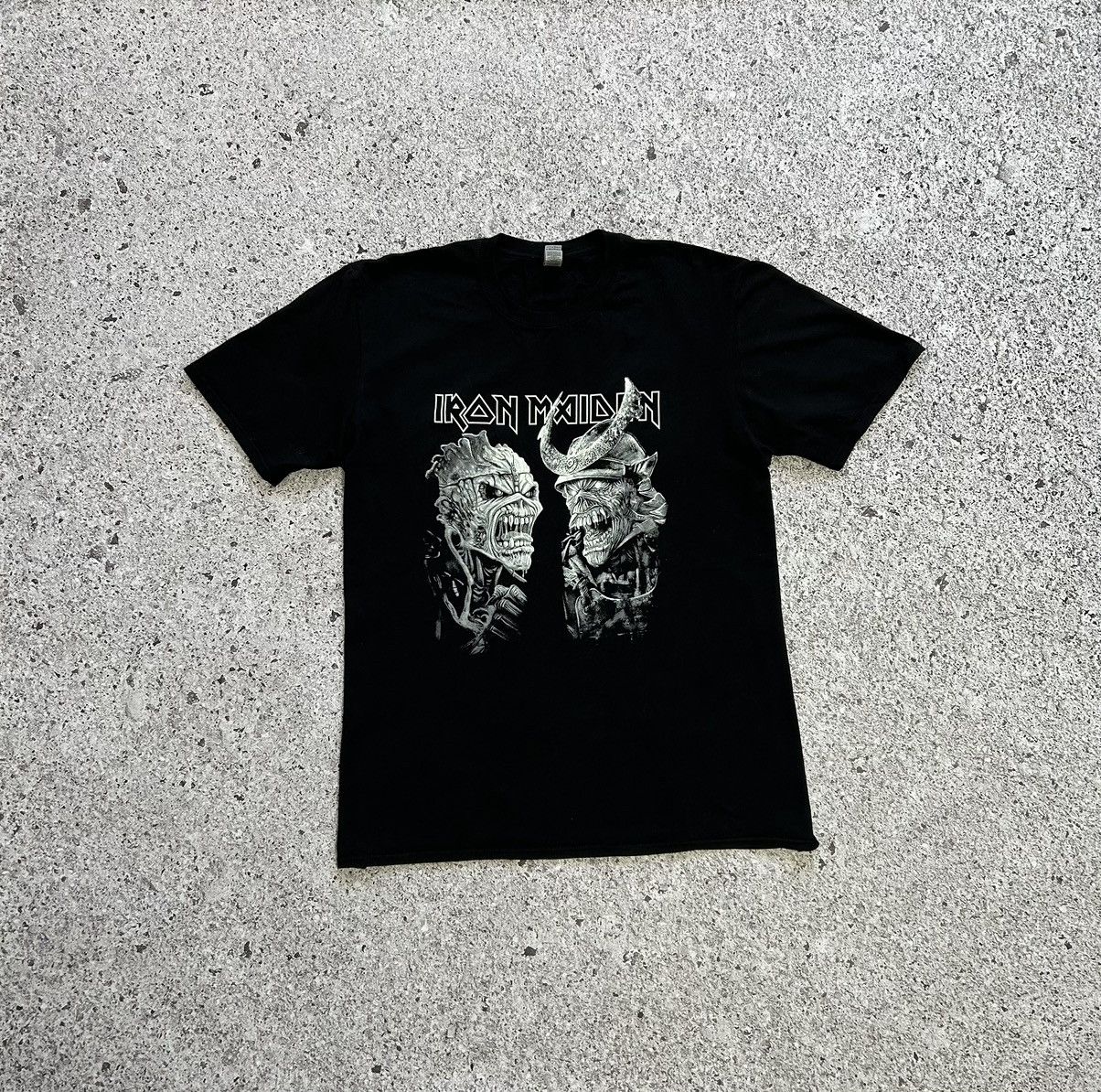 Iron Maiden × Vintage Vintage Iron Maiden Rock Metal Band Tout Tee Y2K T-shirt Size US XL / EU 56 / 4 - 1 Thumbnail