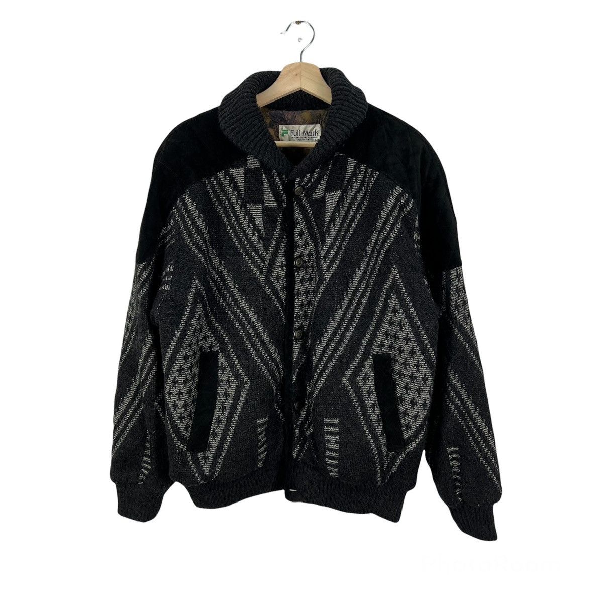Japanese Brand VINTAGE FULL MARK NAVAJO DESIGN BOMBER JACKET STYLE Size US M / EU 48-50 / 2 - 1 Thumbnail
