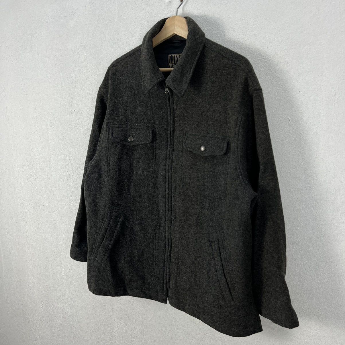Japanese Brand VINTAGE LIGE TOOLS WOOL JACKET MULTI POCKET CARGO DESIGN Size US M / EU 48-50 / 2 - 2 Thumbnail