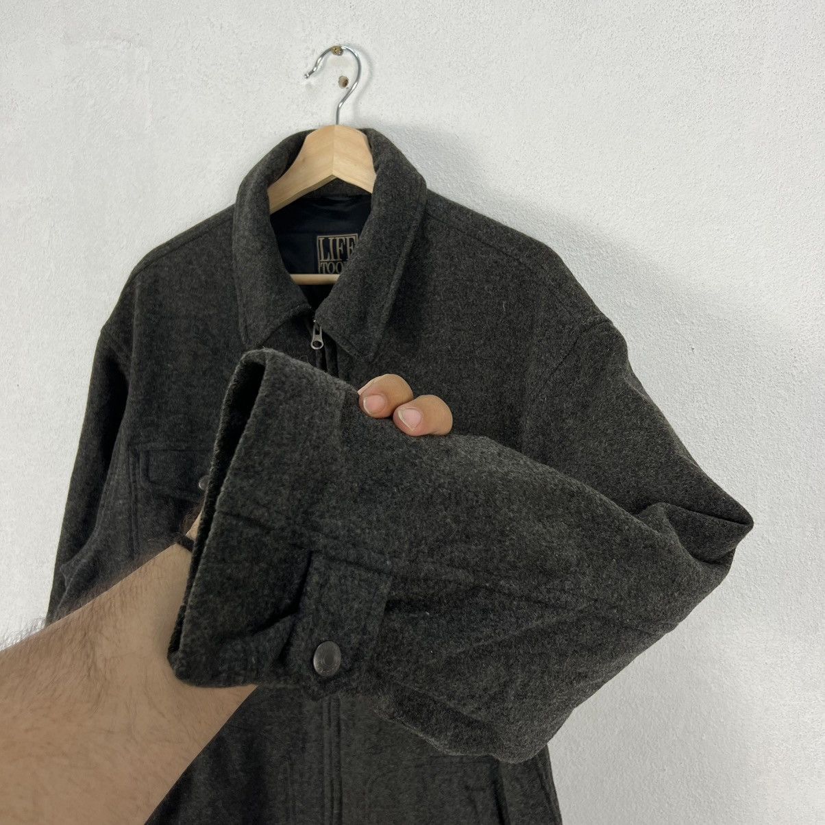 Japanese Brand VINTAGE LIGE TOOLS WOOL JACKET MULTI POCKET CARGO DESIGN Size US M / EU 48-50 / 2 - 6 Thumbnail