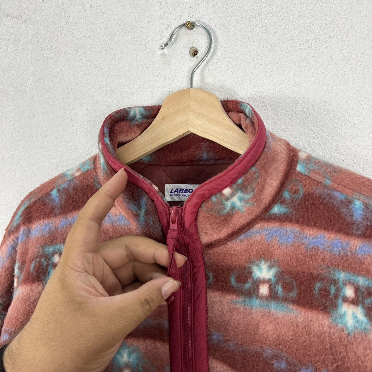 Japanese Brand VINTAGE LAMBOLEY NAVAJO DESIGN BUTTON JACKET Size US M / EU 48-50 / 2 - 8 Thumbnail