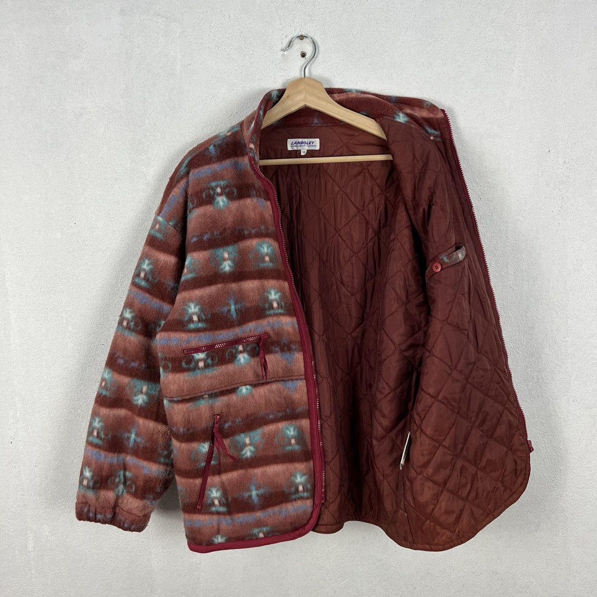 Japanese Brand VINTAGE LAMBOLEY NAVAJO DESIGN BUTTON JACKET Size US M / EU 48-50 / 2 - 10 Thumbnail