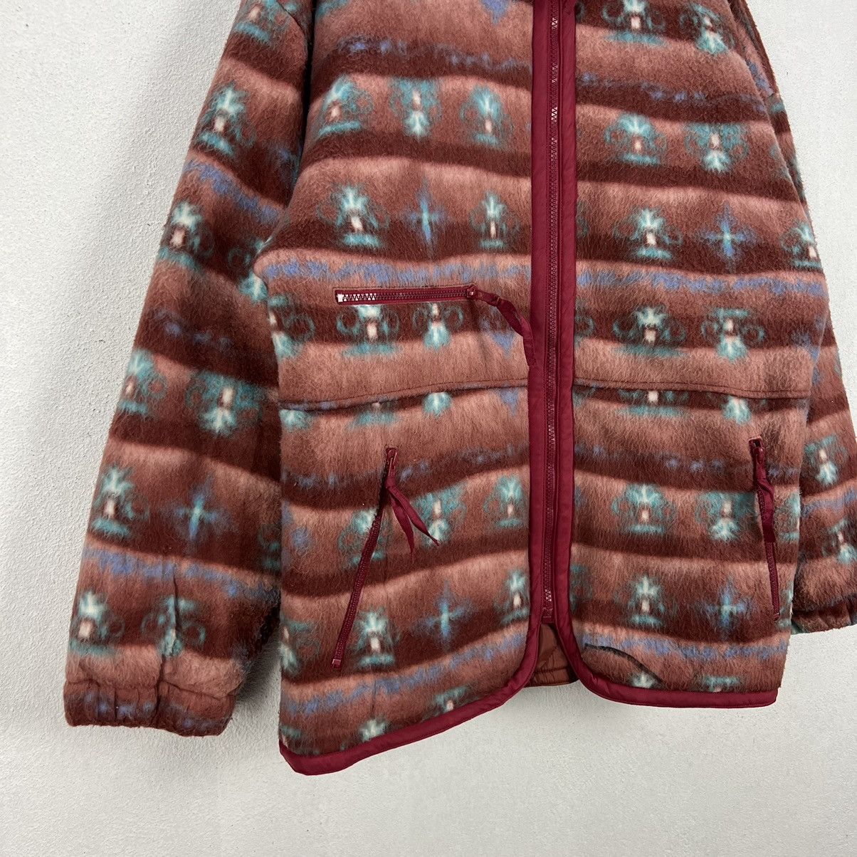 Japanese Brand VINTAGE LAMBOLEY NAVAJO DESIGN BUTTON JACKET Size US M / EU 48-50 / 2 - 4 Thumbnail