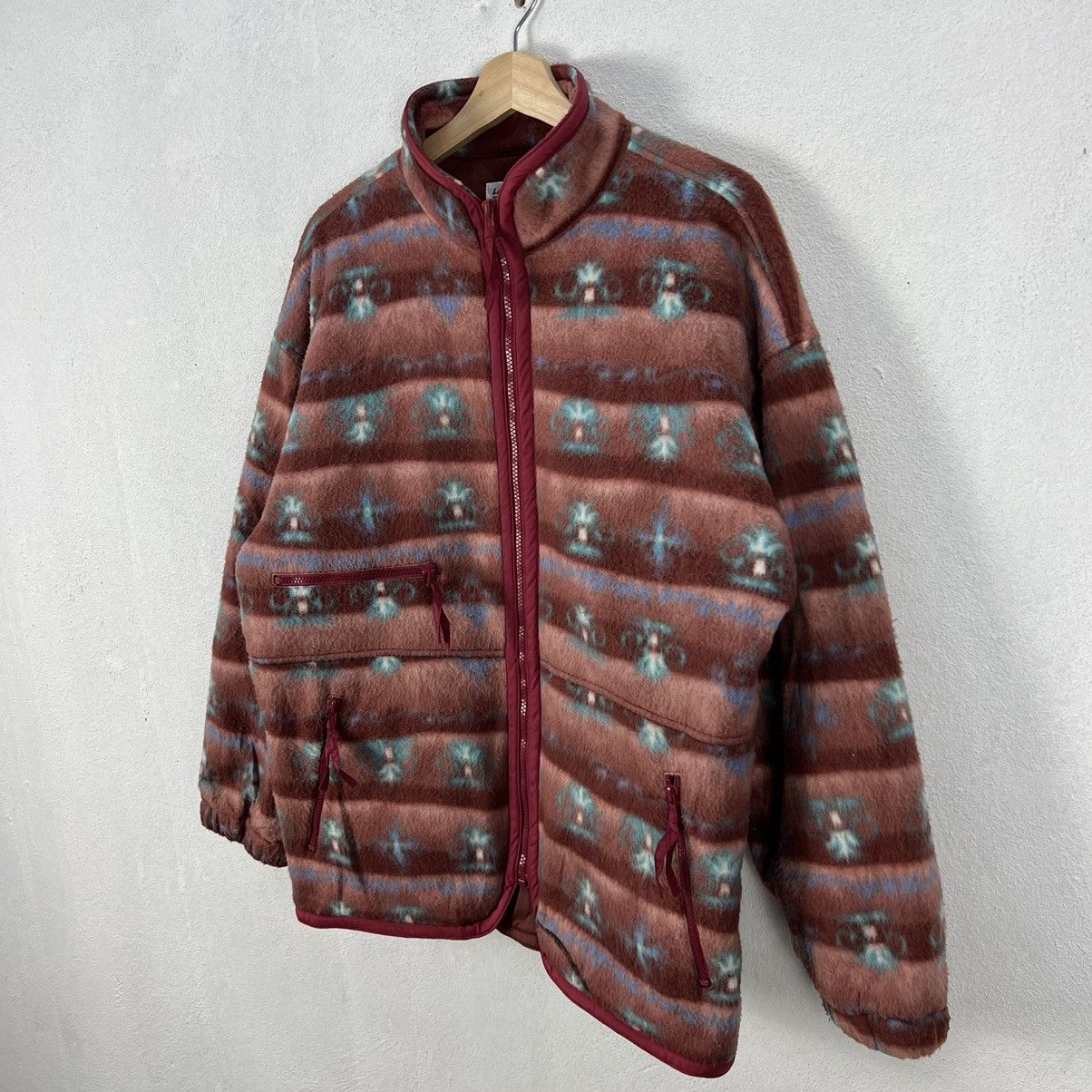 Japanese Brand VINTAGE LAMBOLEY NAVAJO DESIGN BUTTON JACKET Size US M / EU 48-50 / 2 - 2 Thumbnail