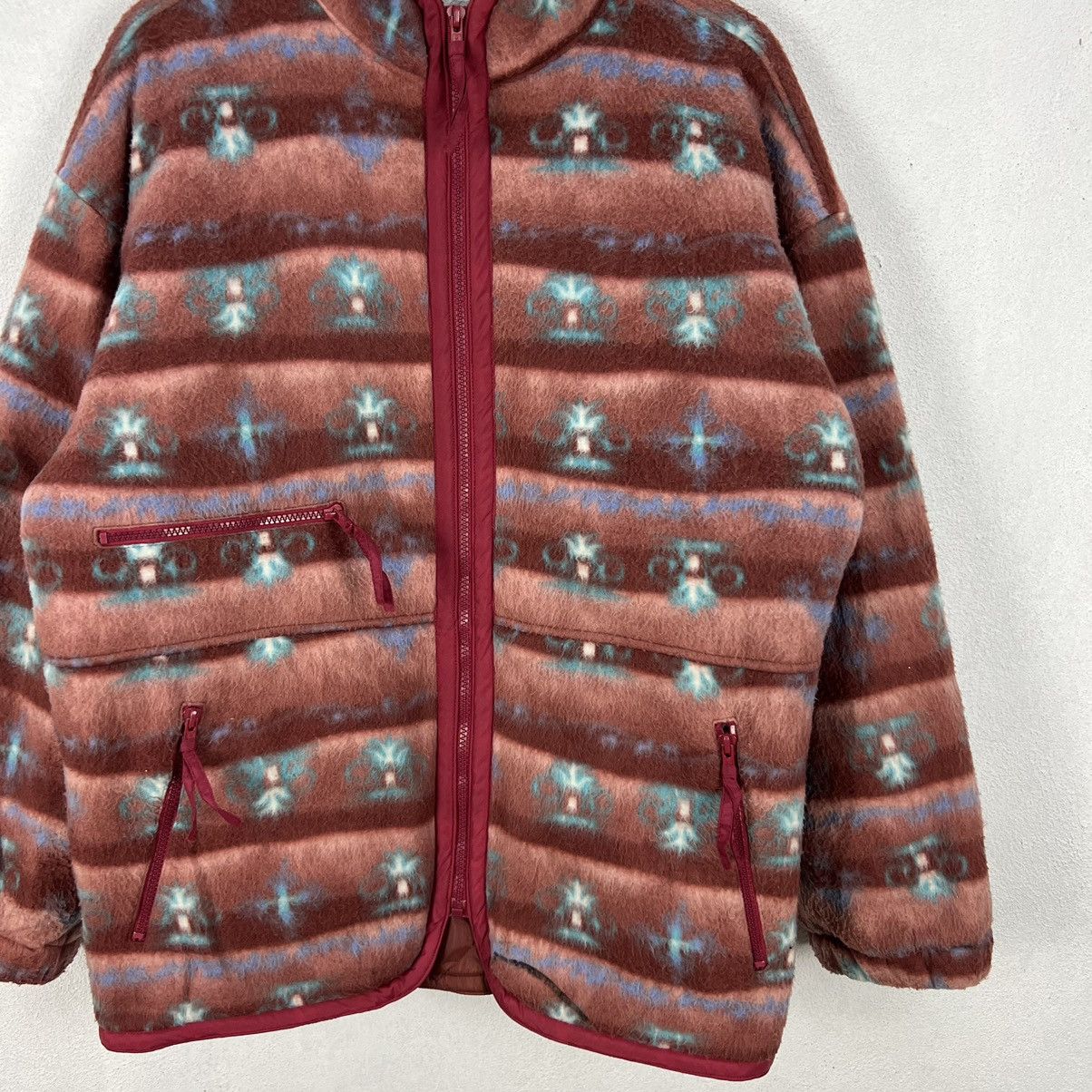 Japanese Brand VINTAGE LAMBOLEY NAVAJO DESIGN BUTTON JACKET Size US M / EU 48-50 / 2 - 6 Thumbnail