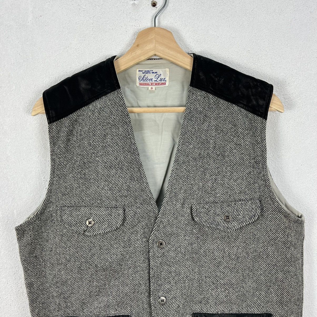Japanese Brand VINTAGE SILVER LUX MIZUNO VEST TARTAN DESIGN Size US S / EU 44-46 / 1 - 3 Thumbnail