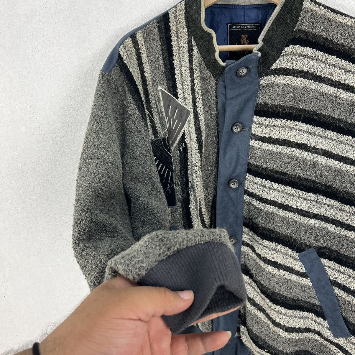 Japanese Brand VINTAGE KEN VALIDO RESERVE STRIPED STYLE DESIGN JACKET Size US M / EU 48-50 / 2 - 7 Thumbnail