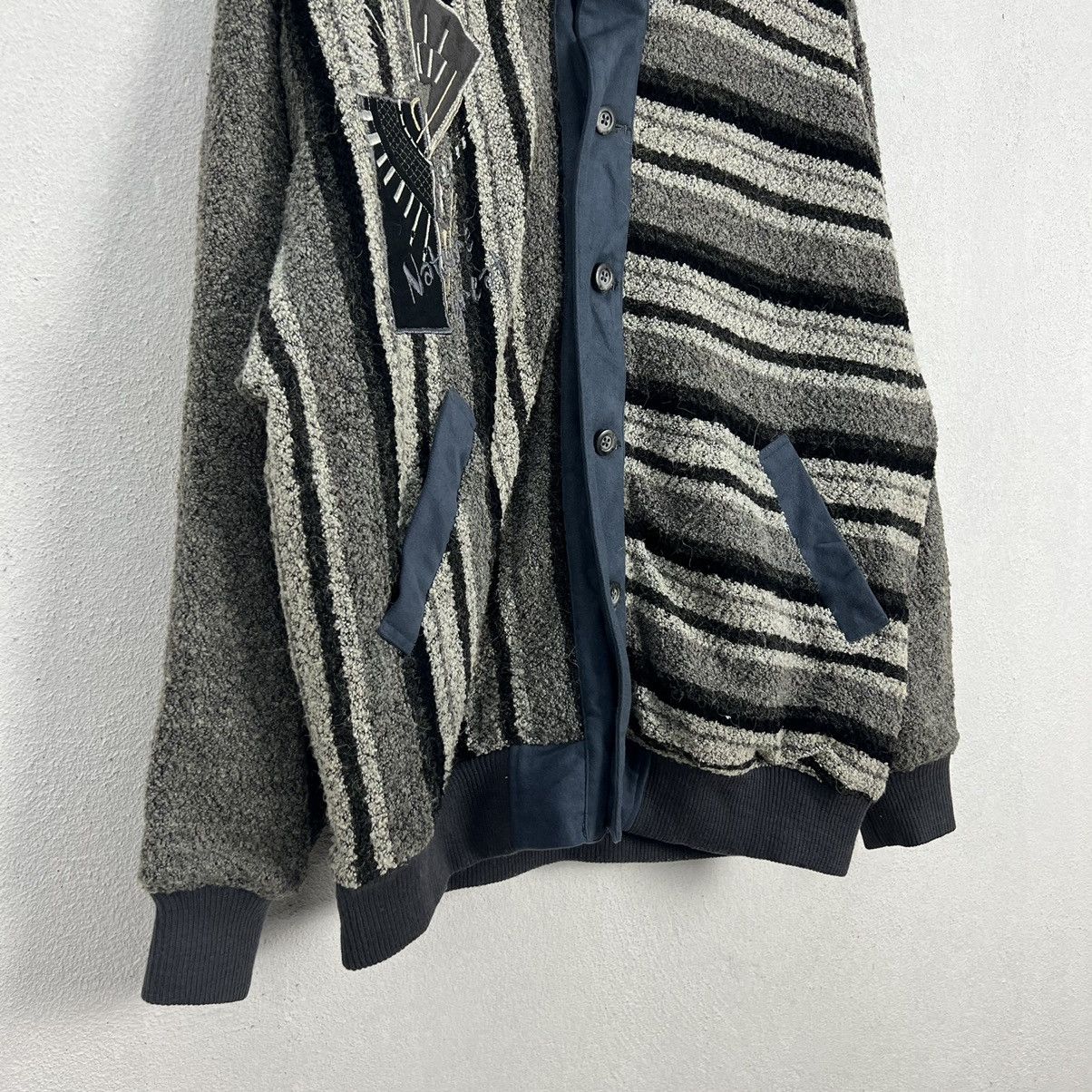 Japanese Brand VINTAGE KEN VALIDO RESERVE STRIPED STYLE DESIGN JACKET Size US M / EU 48-50 / 2 - 4 Thumbnail